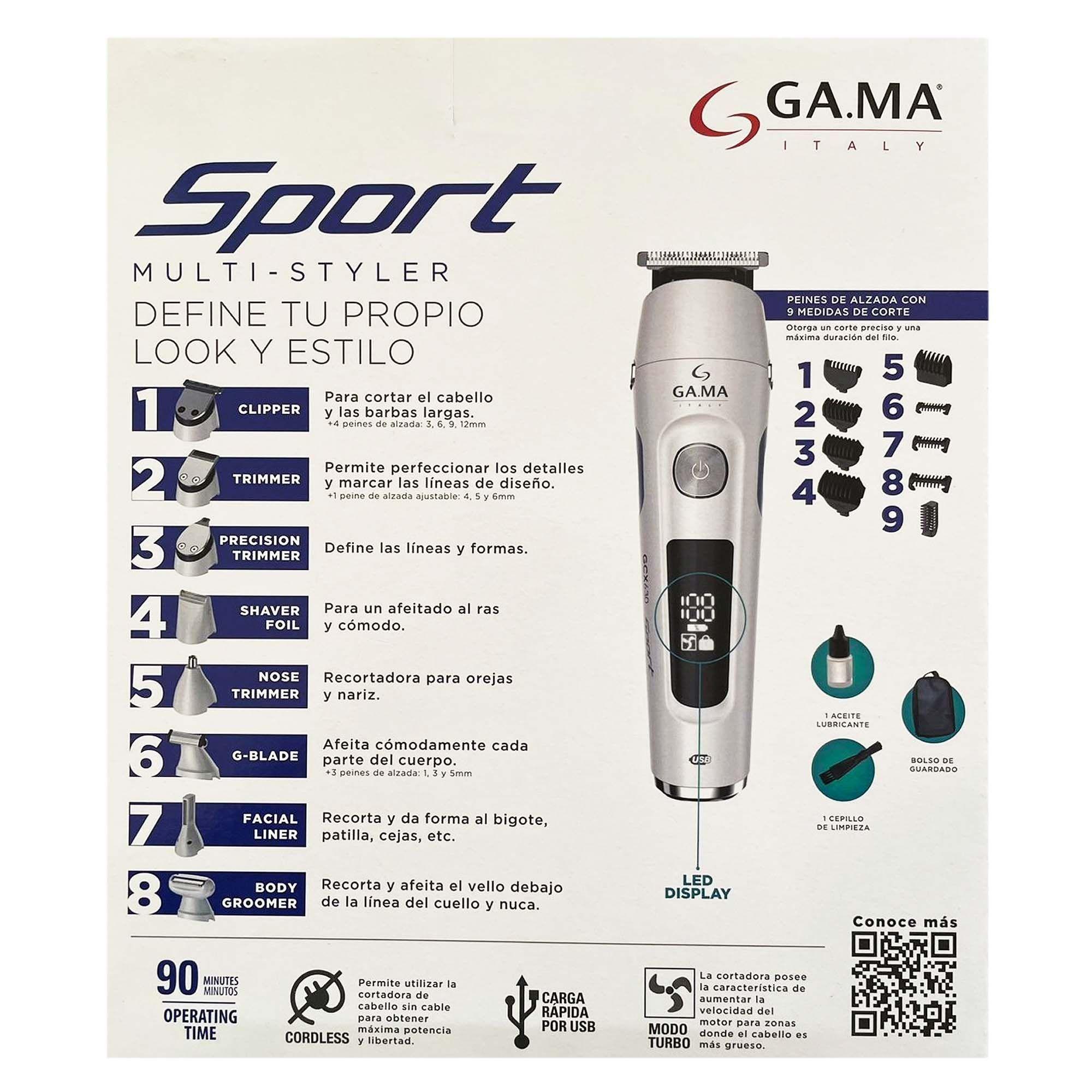 Cortapelos Multistyler Gama GCX 630 Sport Set 20 Piezas-7