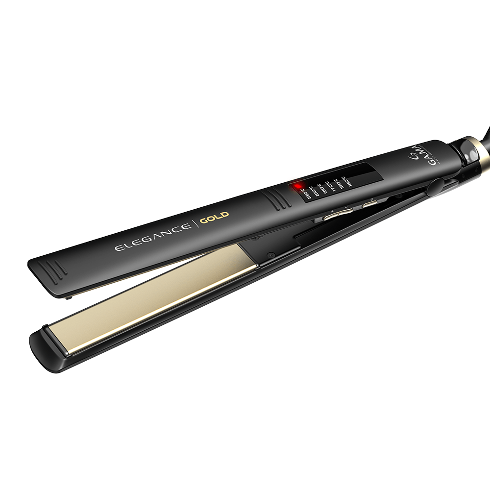 Plancha Alisadora Gama Elegance Led Gold Oro Líquido-2