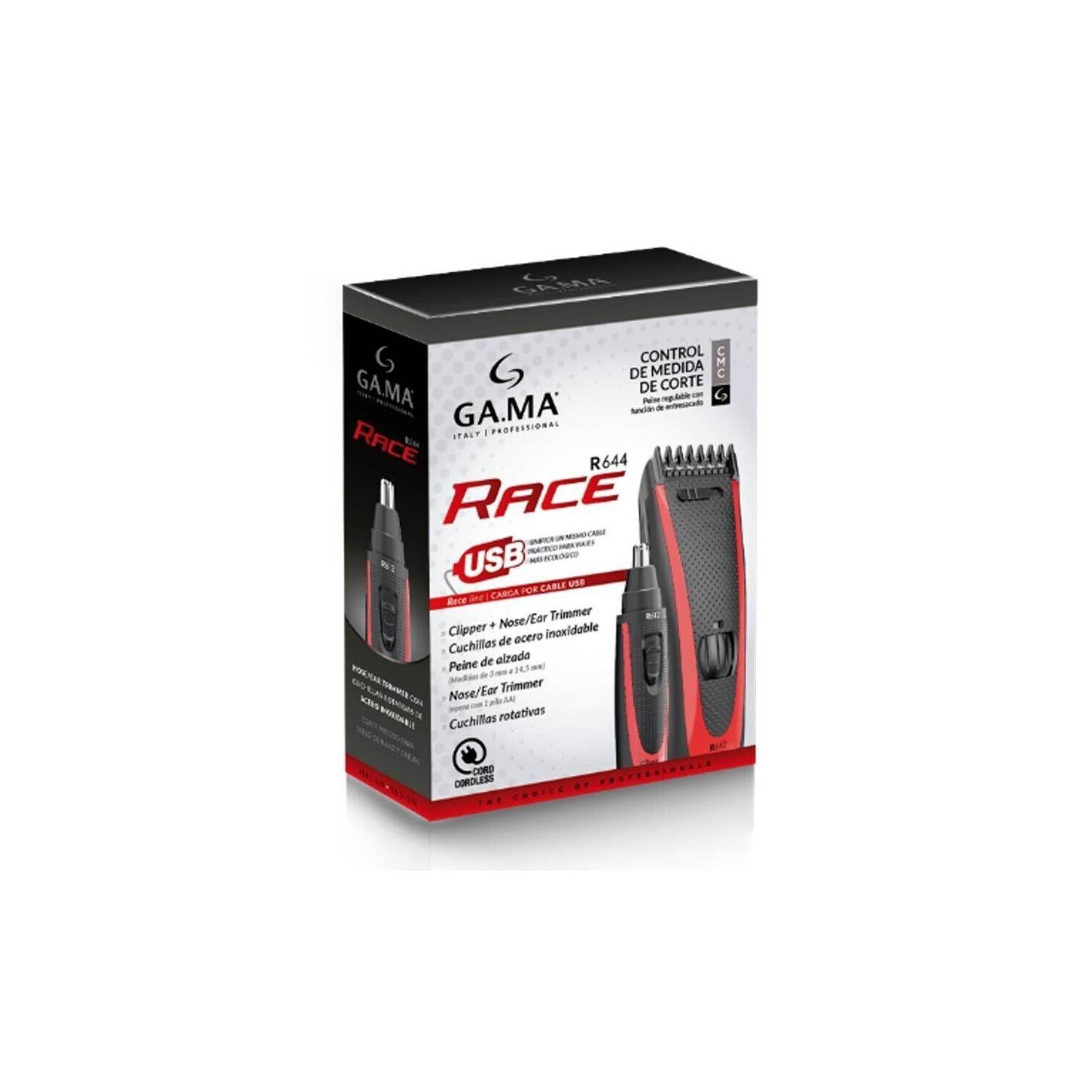 Pack Cortapelos Gama Clipper Y Nose Trimmer M Race R644 Bat-3