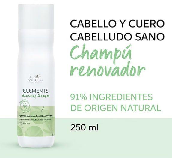 Shampoo Wella Elemets Aloe Vera Sin Siliconas 250ml-1