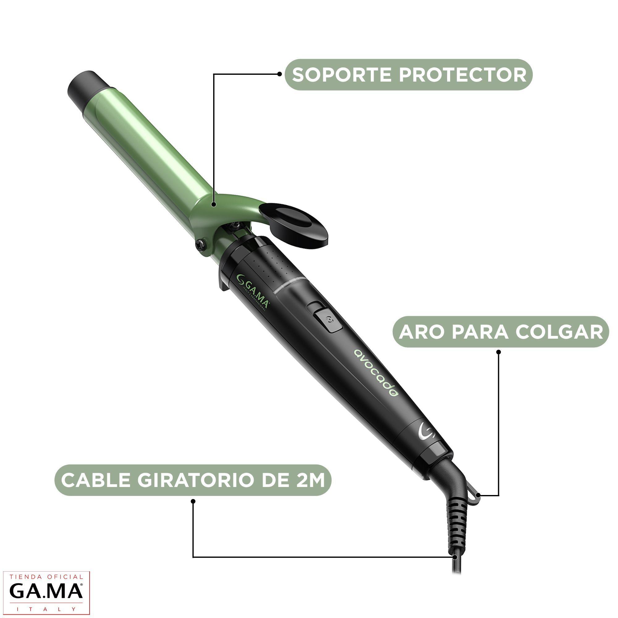 Rizador Ondulador Gama Avocado Ceramic Ion Nano Silver 25mm-3