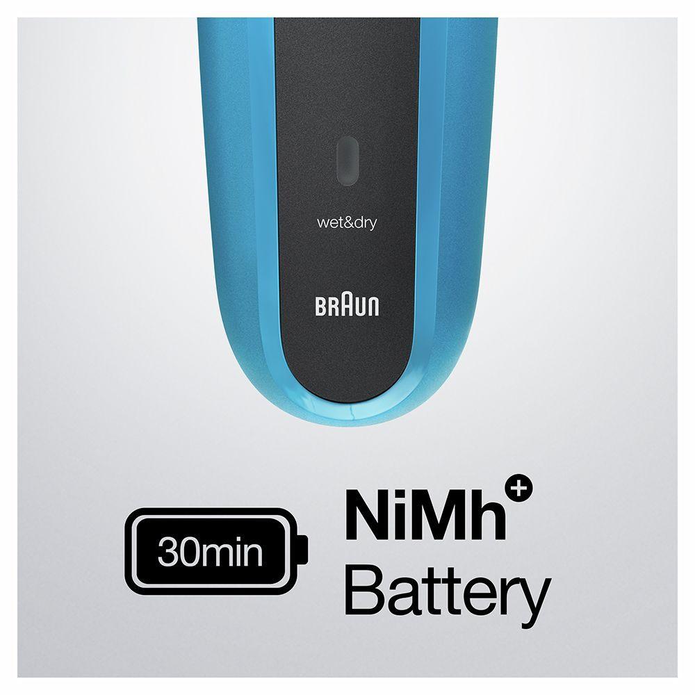 Afeitadora Recargable Braun Serie 3 Blue 310  Wet&Dry-2
