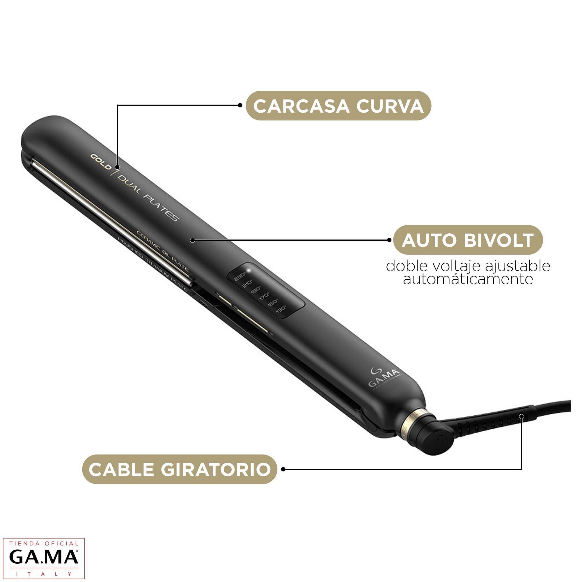 Plancha Alisadora Gama Cp14 Dual Plates Titanio Ceramic Oil-2