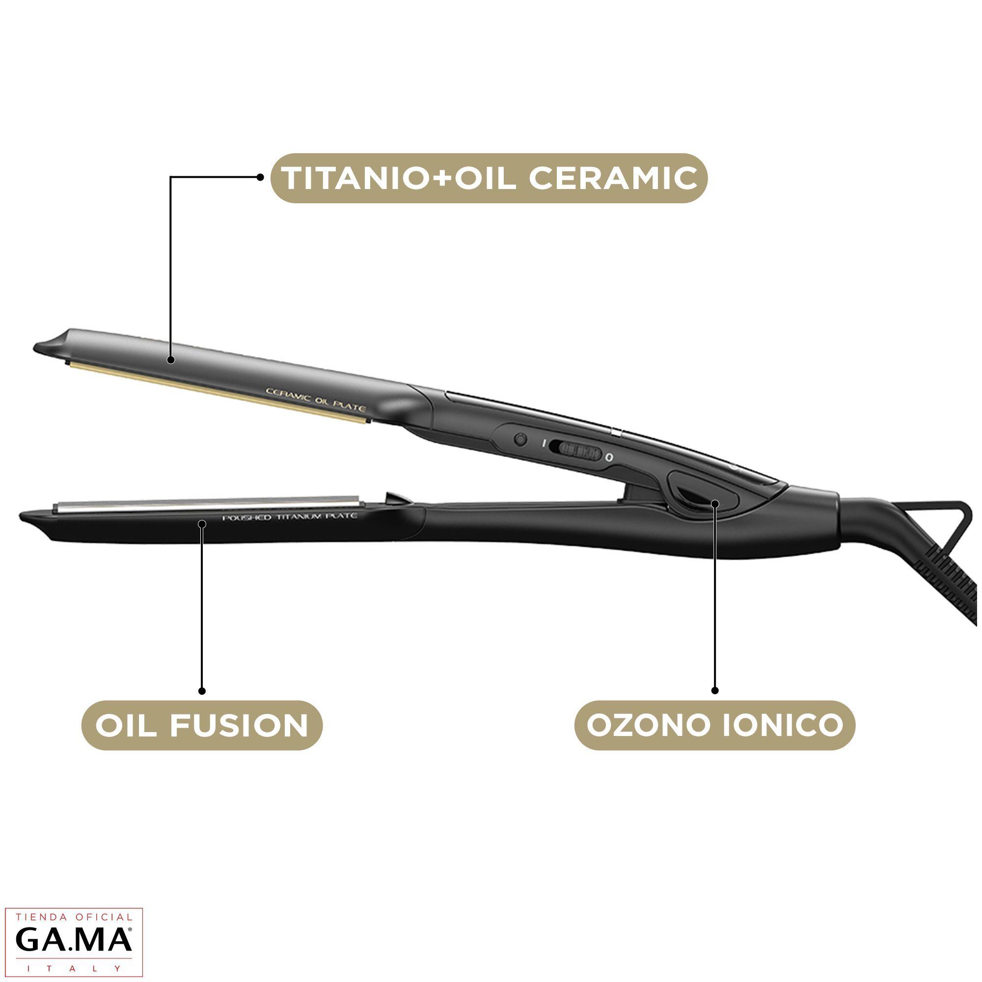 Plancha Alisadora Dual Plates Gama Titanio Ceramic Wide Long-1