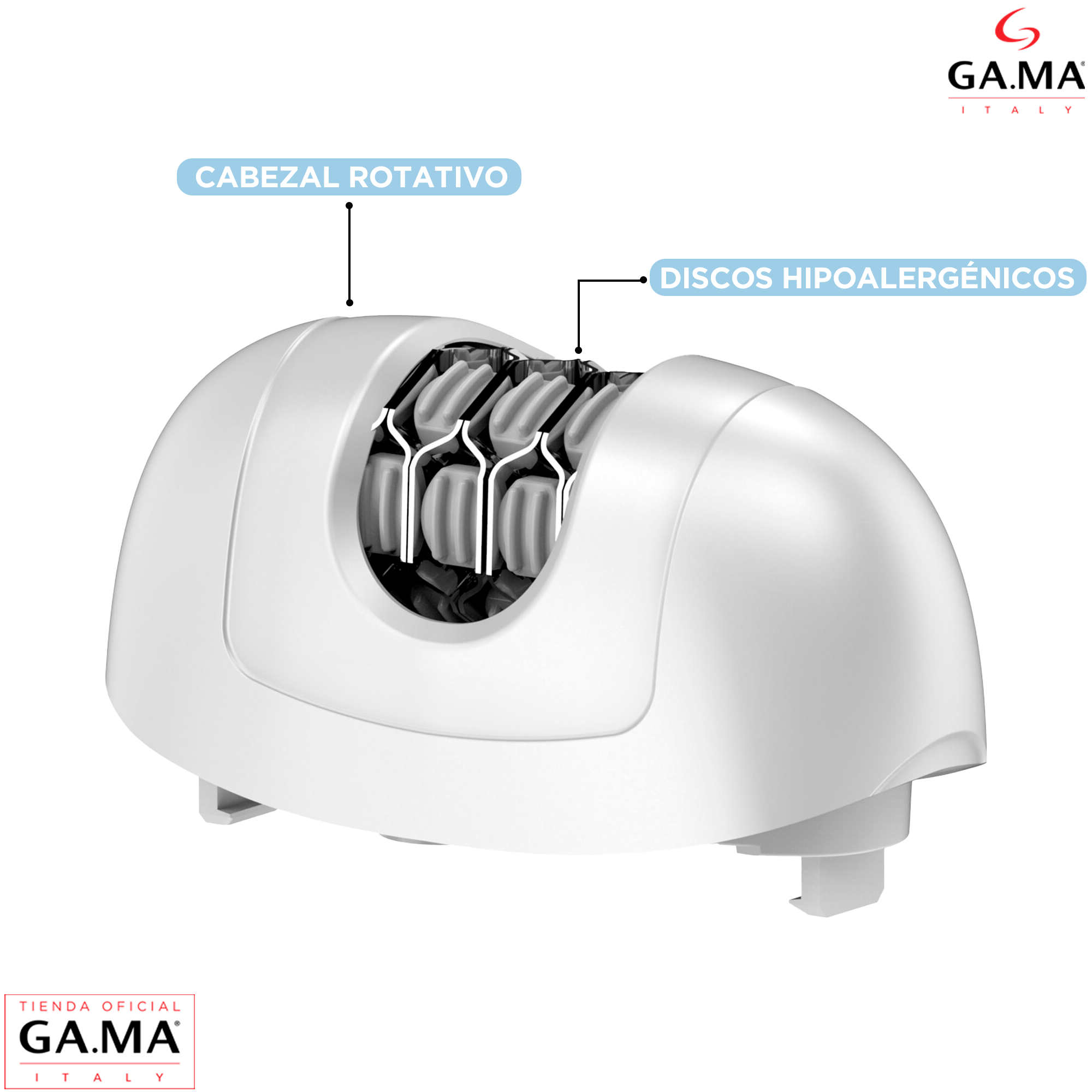 Depiladora Skinpro Sense Gama Carga Usb Con 3 Cabezales-2