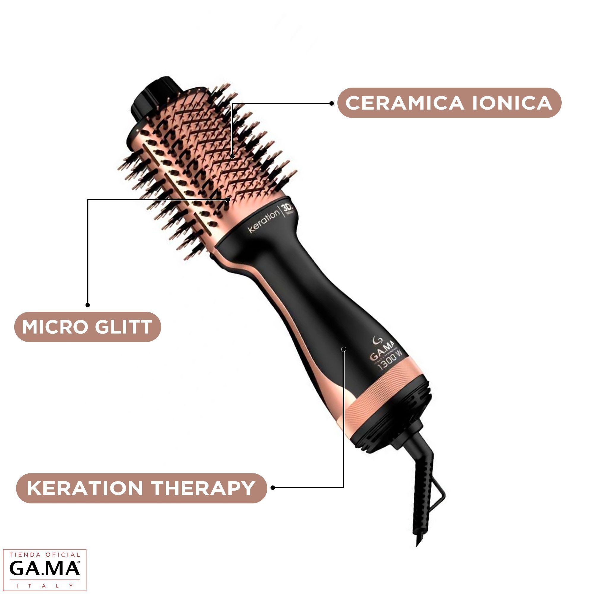 Cepillo Secador Modelador Y Voluminizador Gama Keration 3d-3