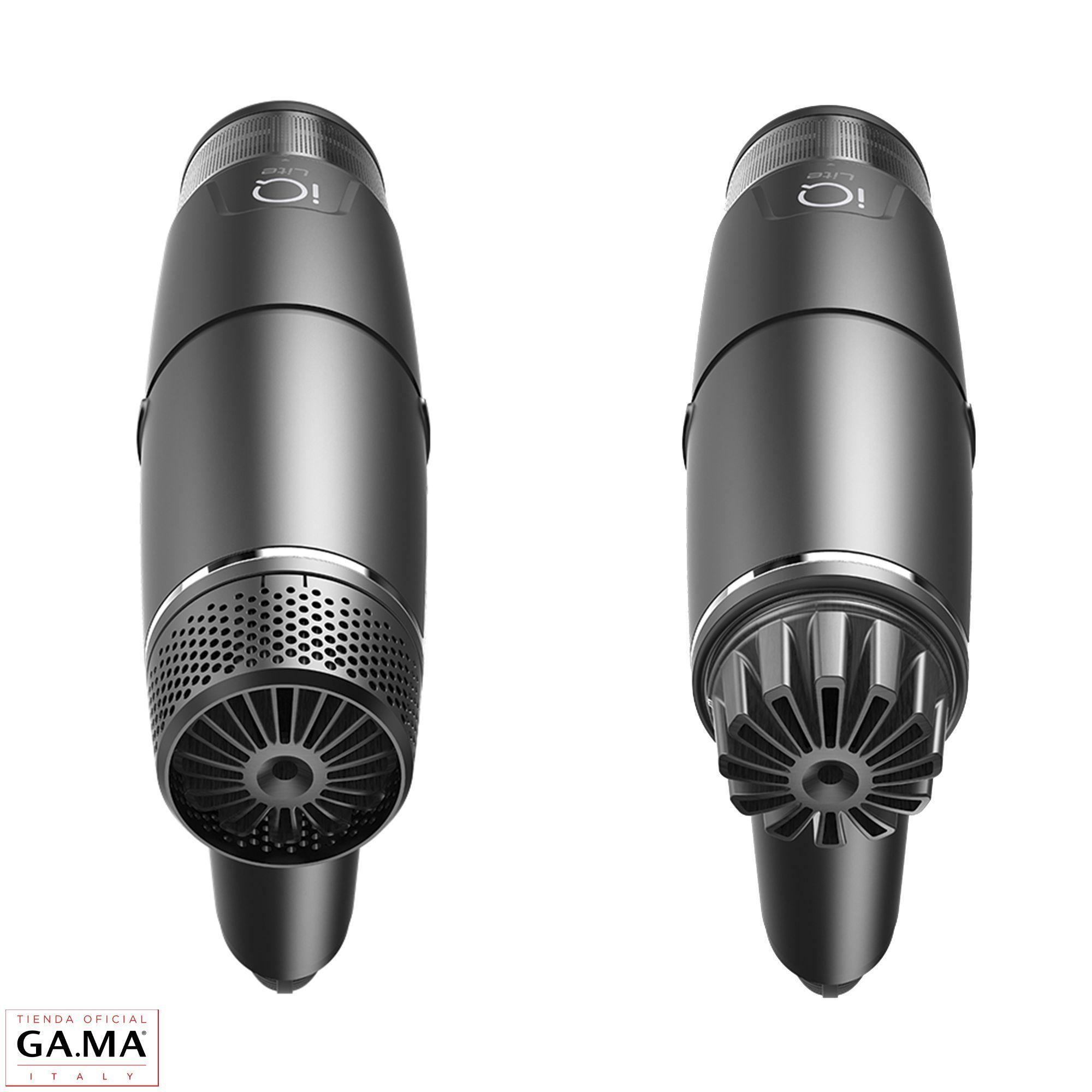 Secador De Pelo Gama Iq Lite Ultra Liviano Black Profesional -5