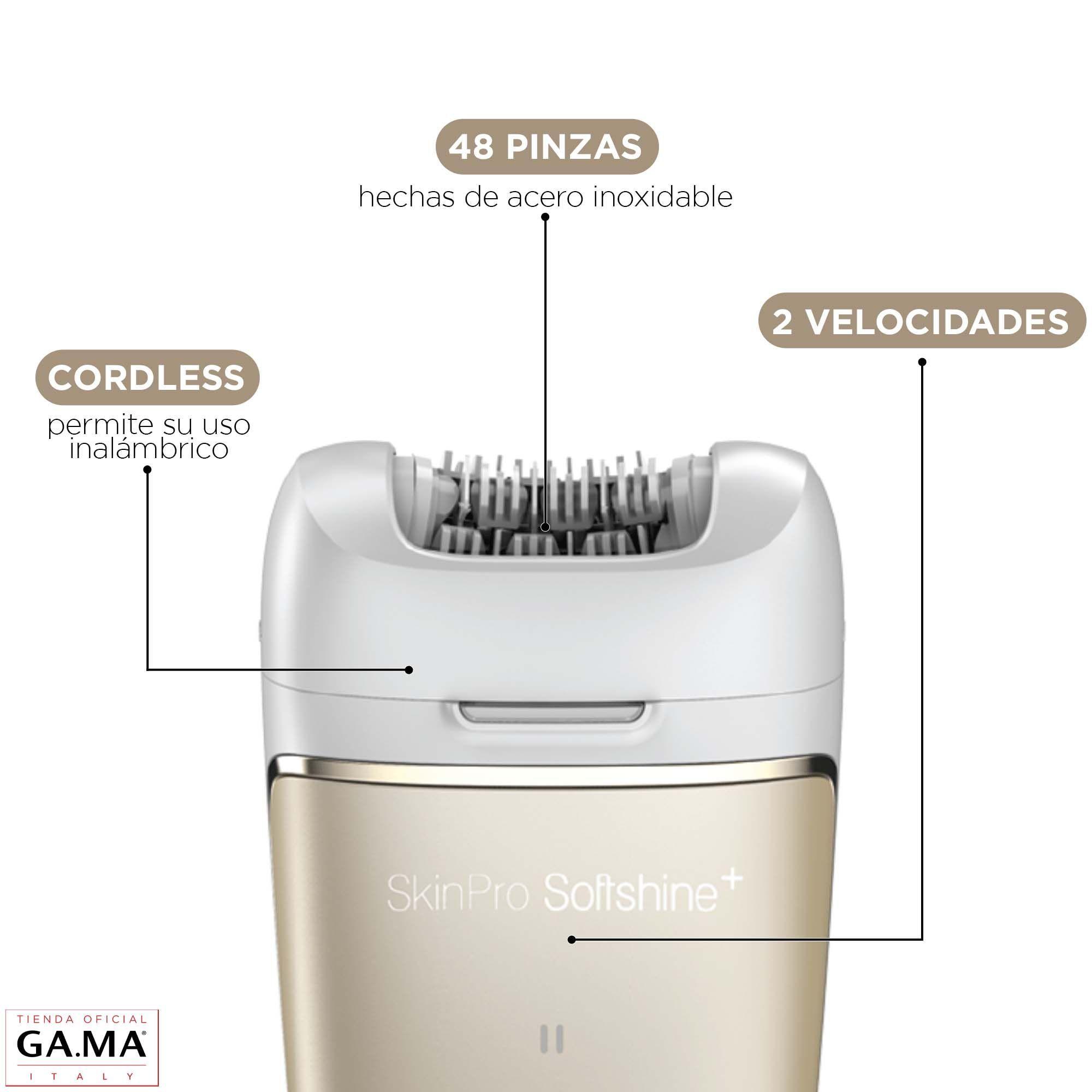 Afeitadora Depiladora Gama Skinpro Softshine Carga USB-1
