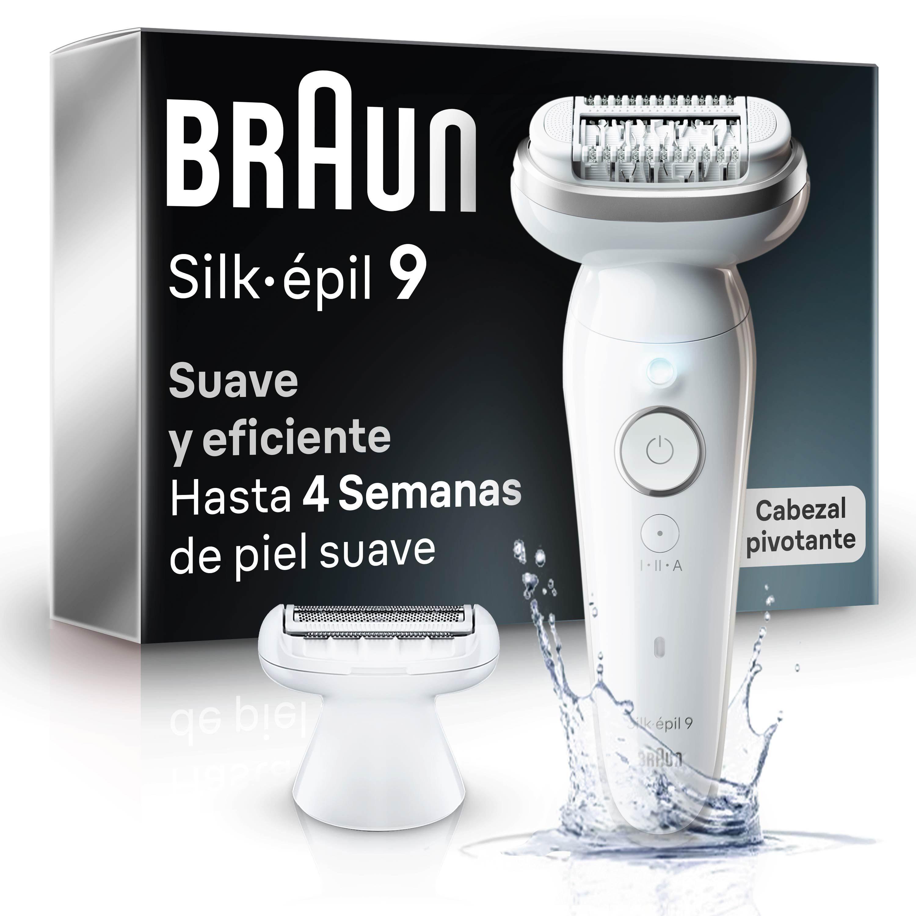 Depiladora Eléctrica Braun Silk Épil 9 Inalambrica Plateada-0