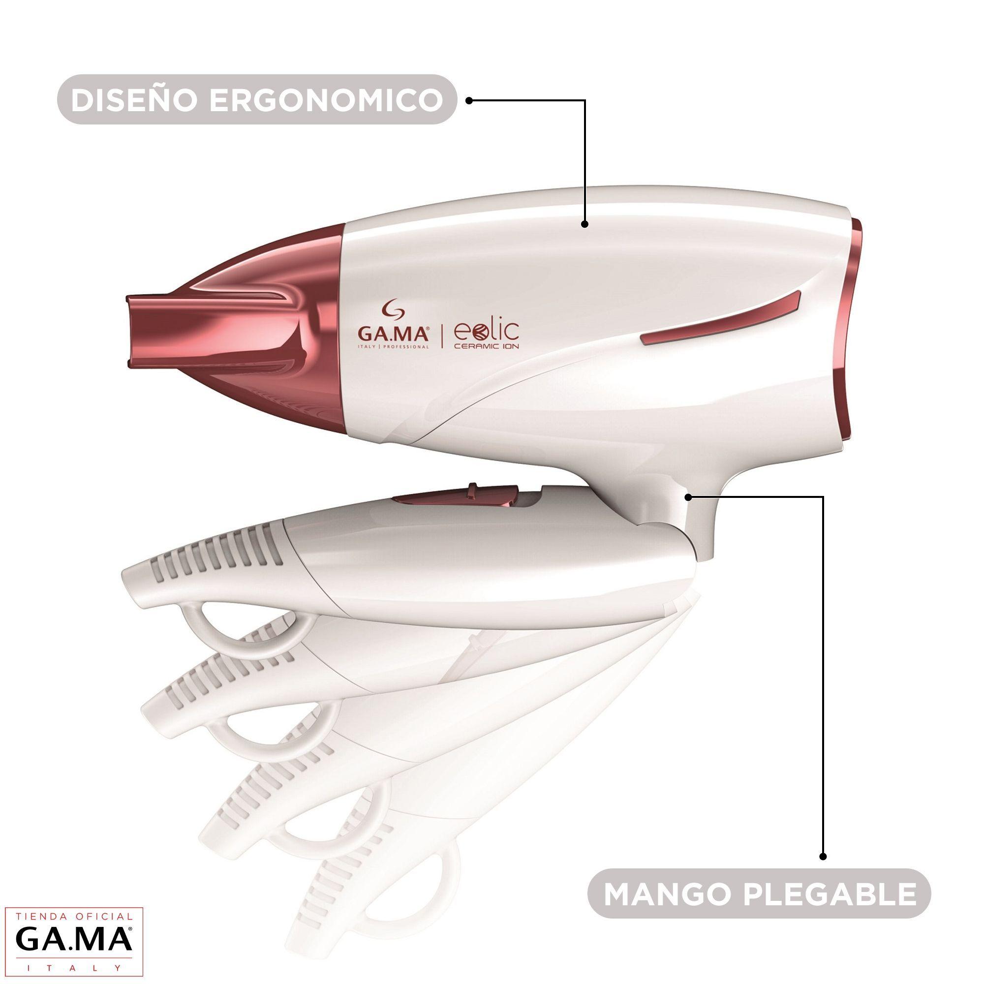 Secador De Pelo Gama Plegable Eolic Ceramic Ion 1600w-2