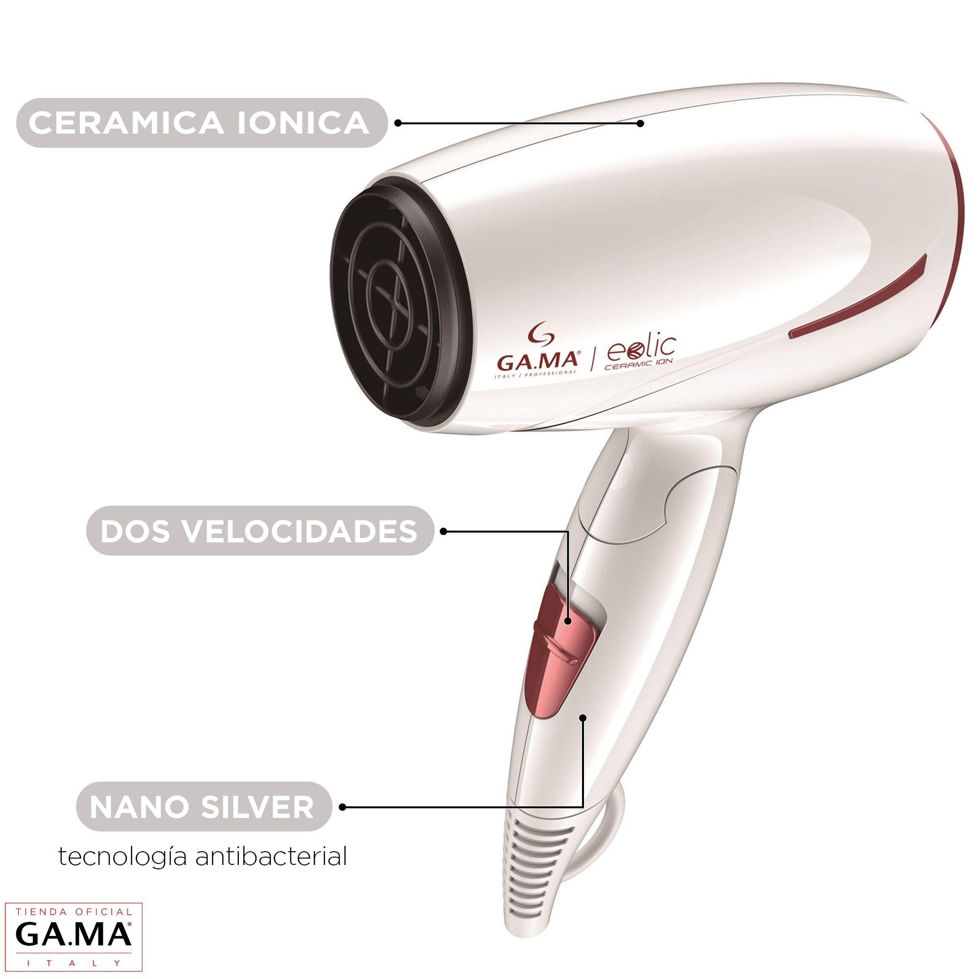 Secador De Pelo Gama Plegable Eolic Ceramic Ion 1600w-3