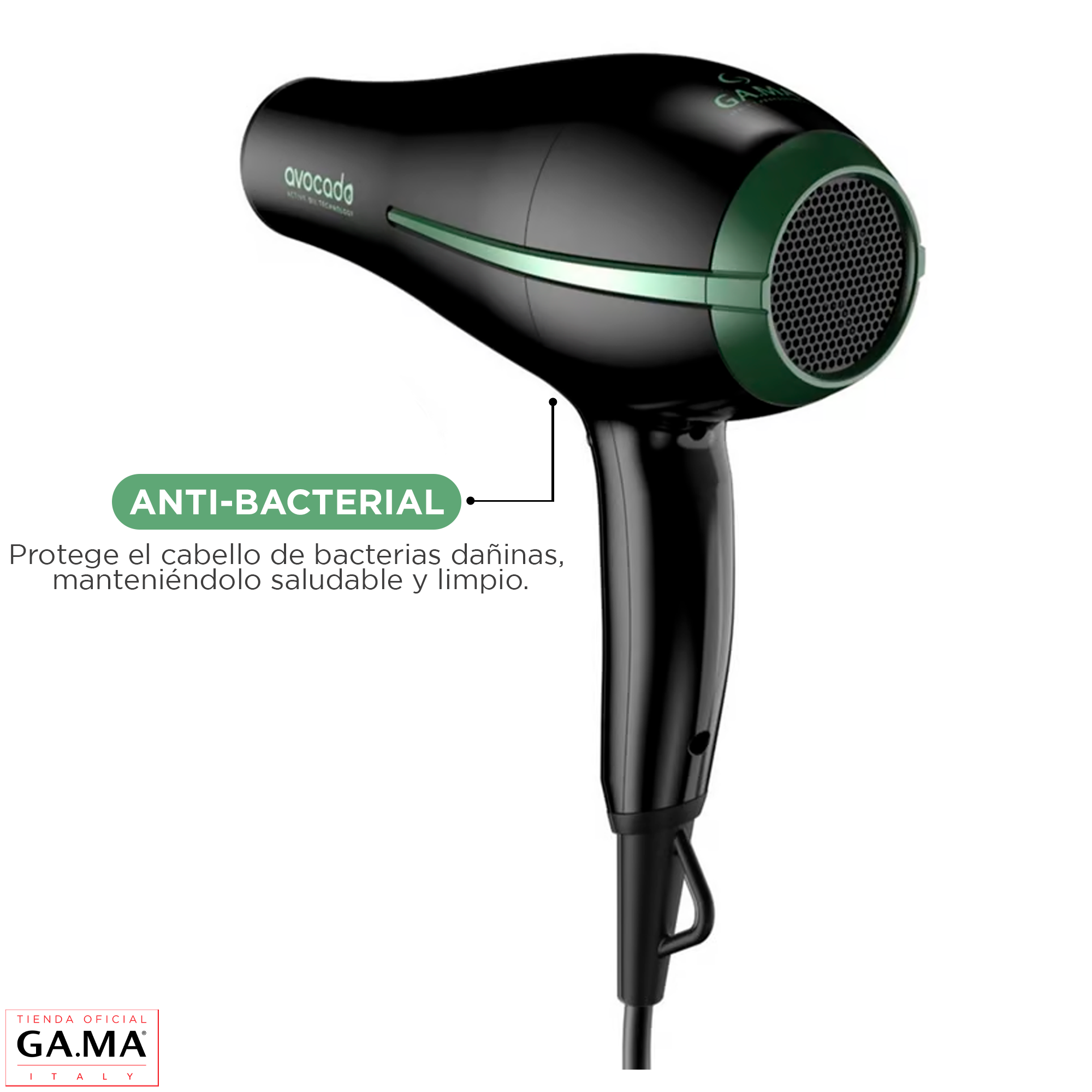 Secador De Pelo Gama Bora Avocado Oil Ceramic Ion 2200W-3