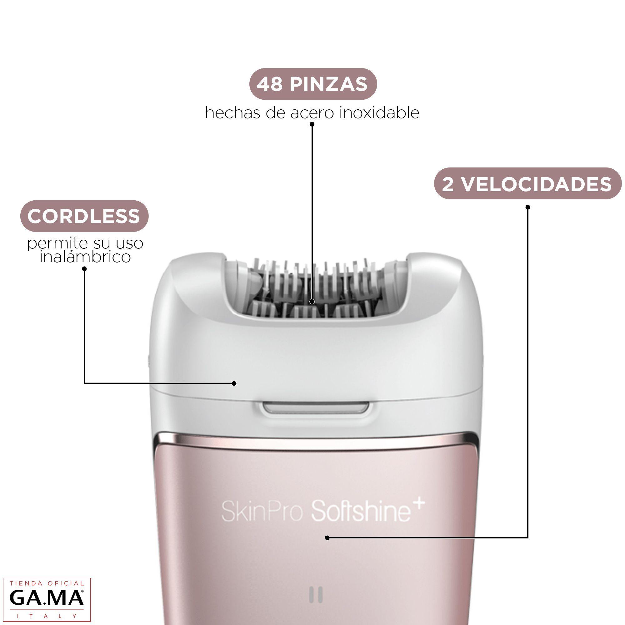Afeitadora Depiladora Gama Skinpro Softshine Ultra Wet&dry Inalámbrica USB-1