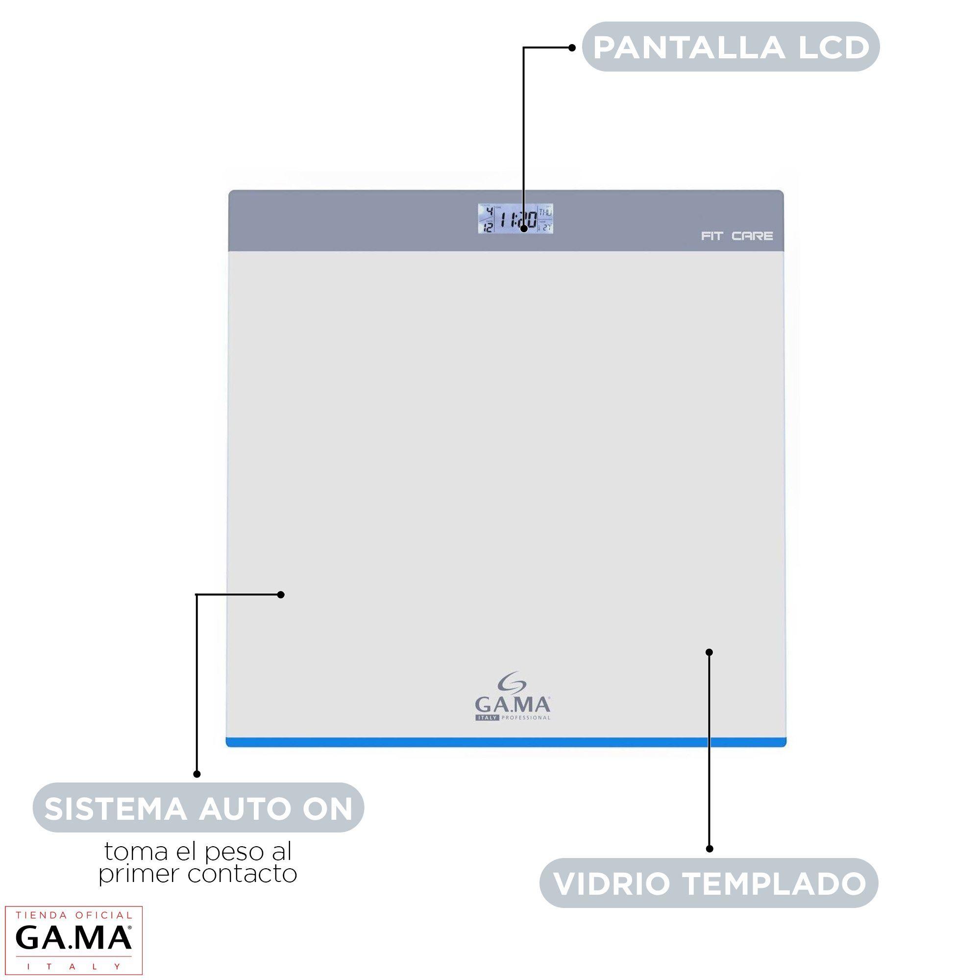 Balanza Gama Fit Care Digital Pesa Vidrio Templado-3