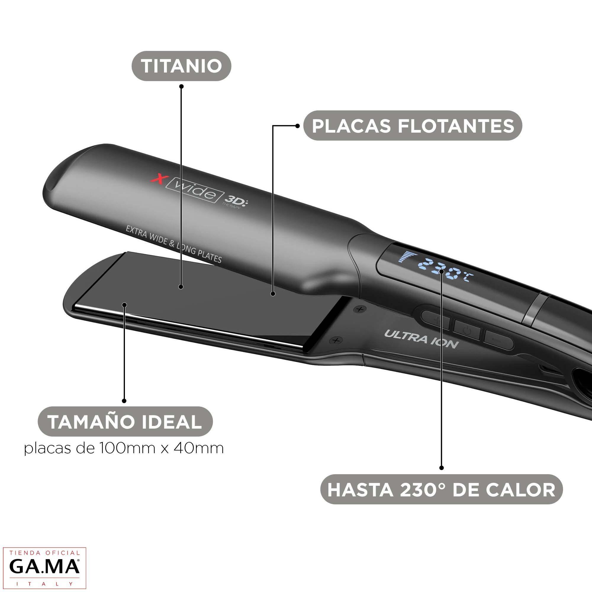 Plancha Alisadora Gama X-wide Titanio 3d Protector Keratina-2