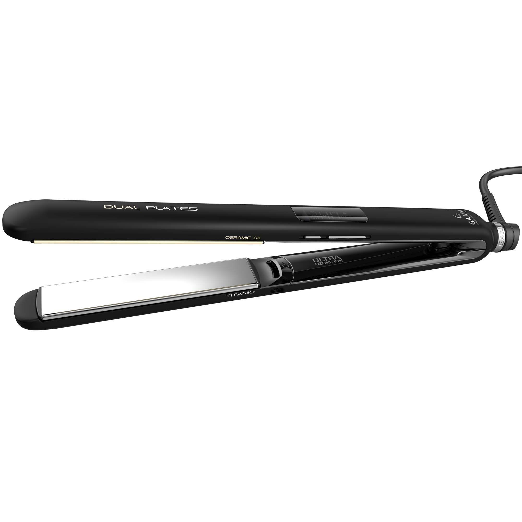 Plancha Alisadora Gama Cp14 Dual Plates Led 4d Titanio Ozono-0