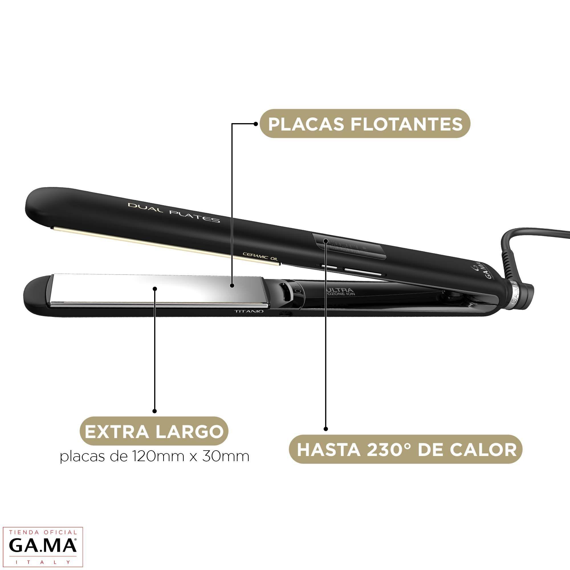 Plancha Alisadora Gama Cp14 Dual Plates Led 4d Titanio Ozono-1