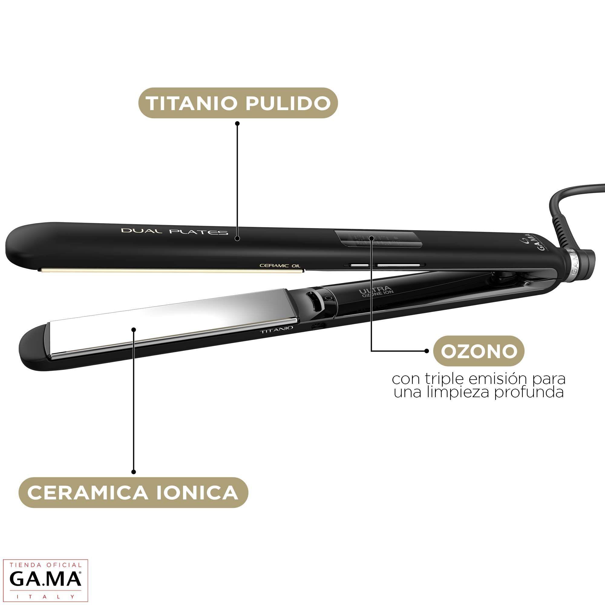 Plancha Alisadora Gama Cp14 Dual Plates Led 4d Titanio Ozono-3