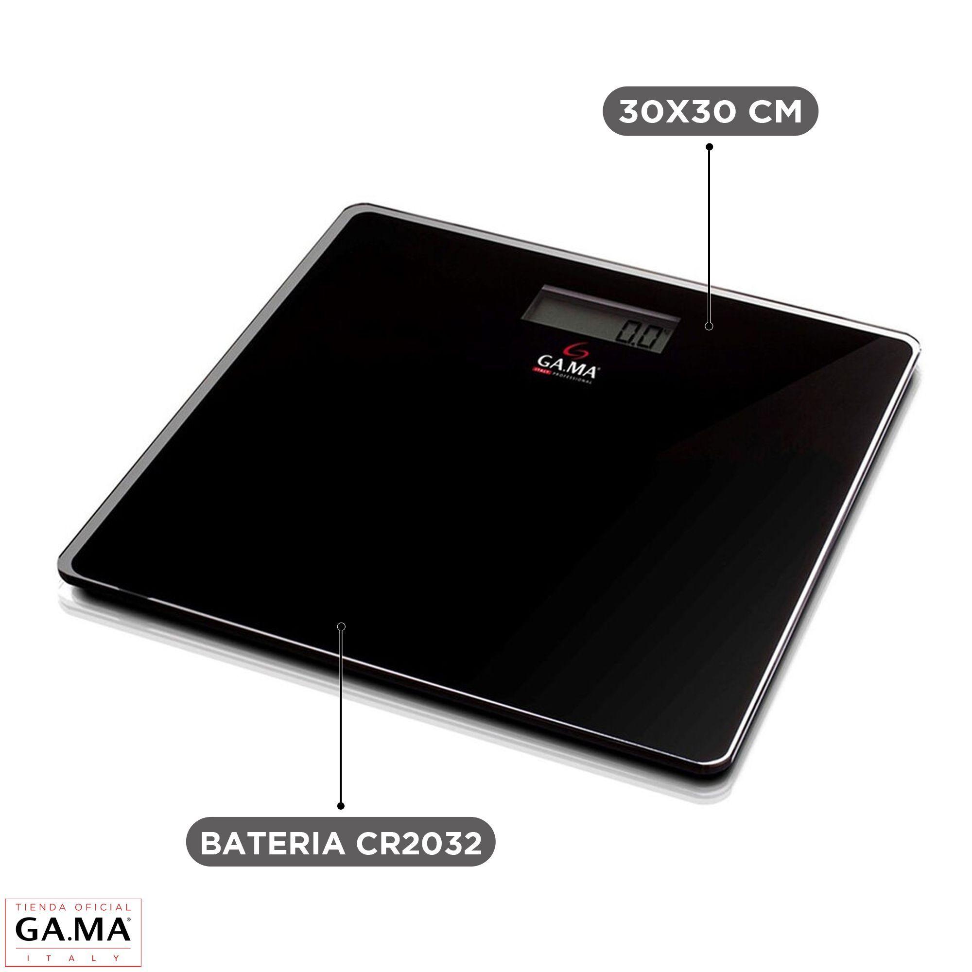 Balanza Digital Gama Negra Scg 430 Vidrio Templado Black-3