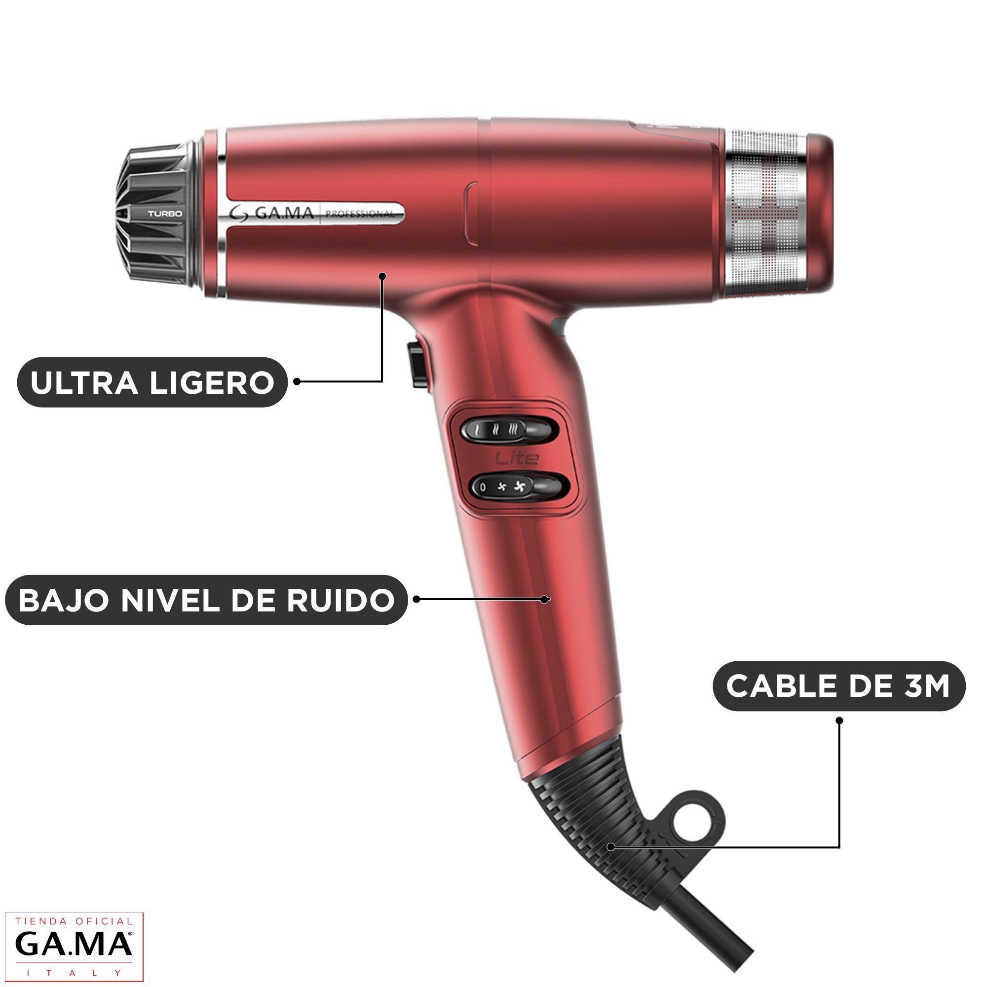 Secador De Pelo Gama Iq Lite Ultra Liviano  Profesional Red-2