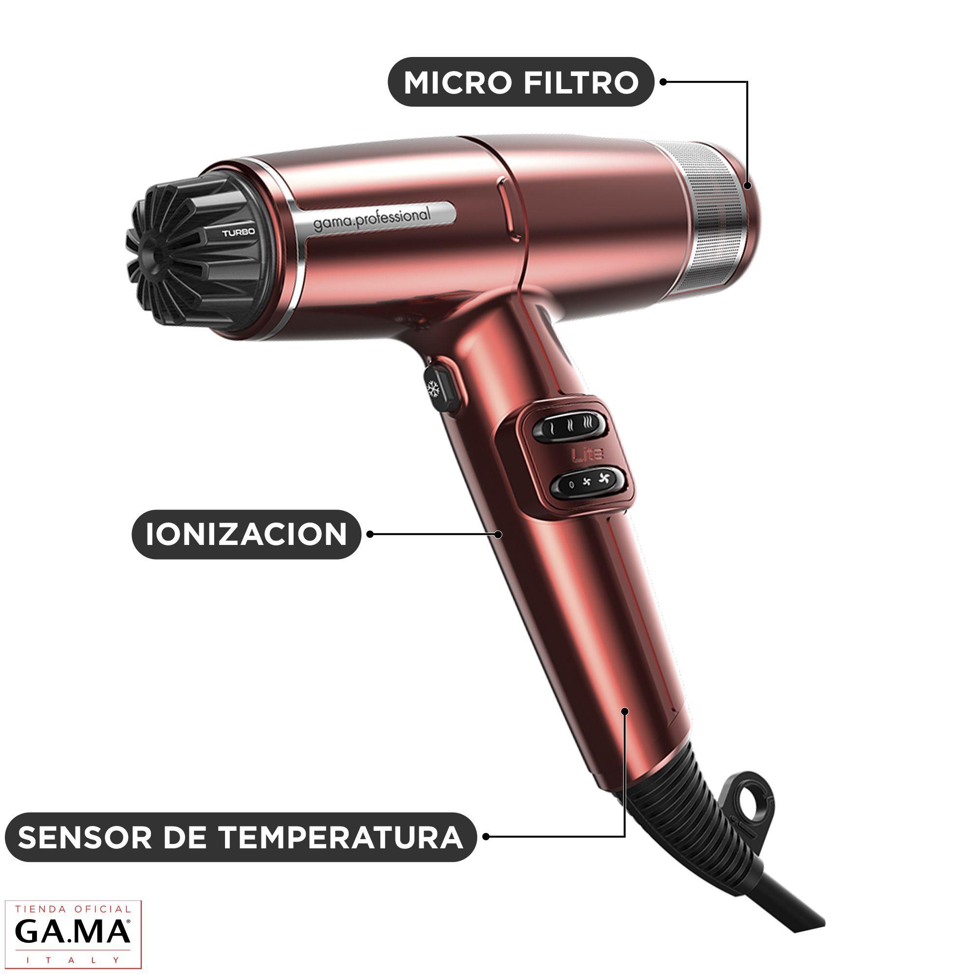 Secador De Pelo Gama Iq Lite Ultra Liviano  Profesional Red-3