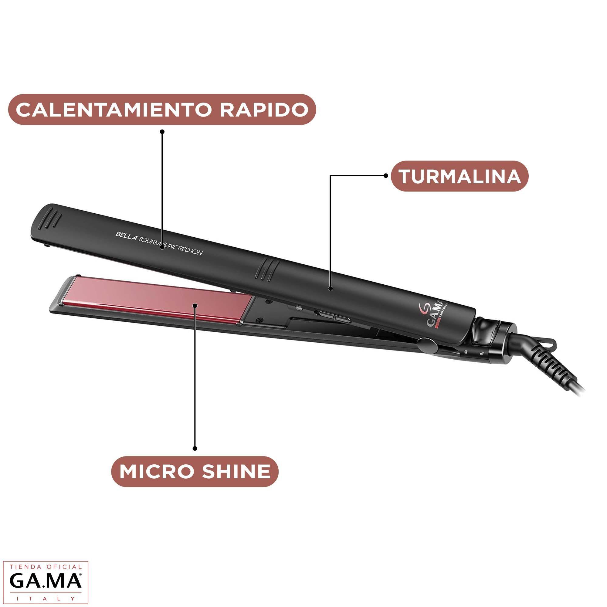 Plancha Alisadora Gama Bella Tourmaline Red Ion Ultra Slim-3