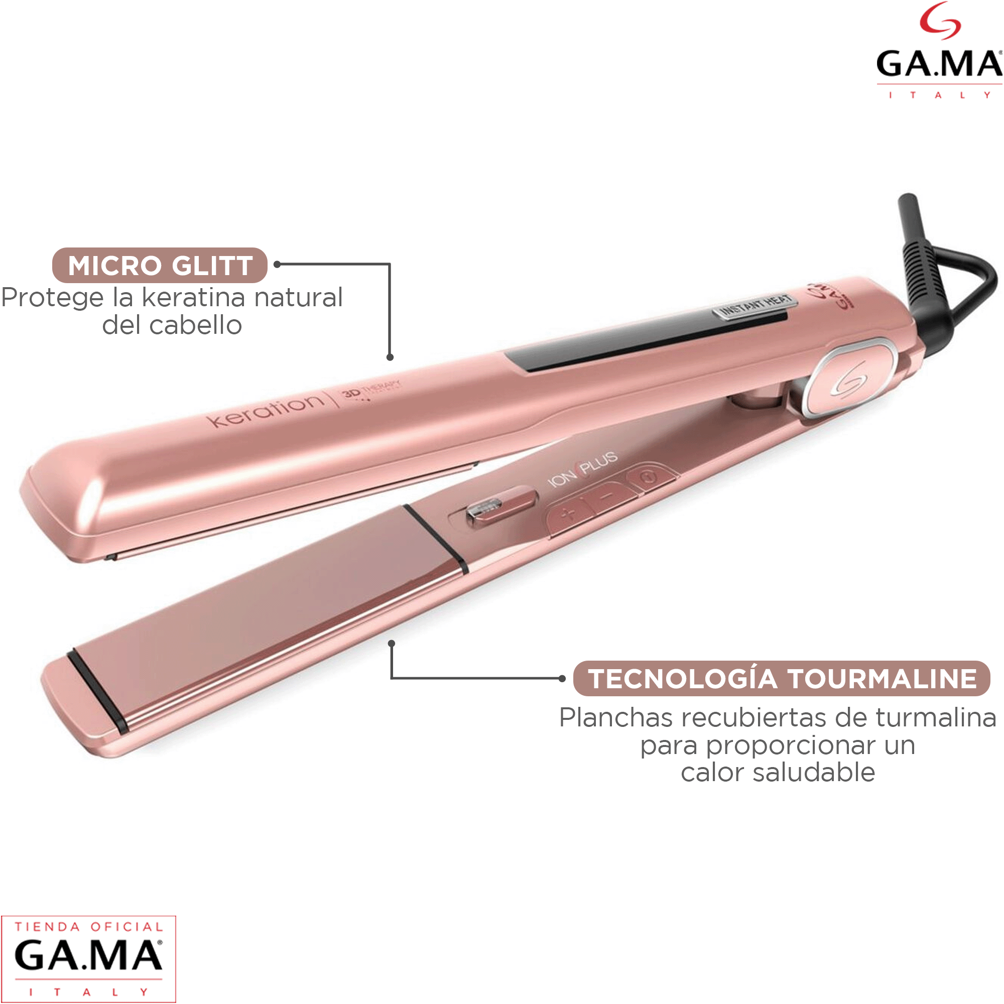 Plancha Alisadora Gama Starlight Keration 3D Therapy -3