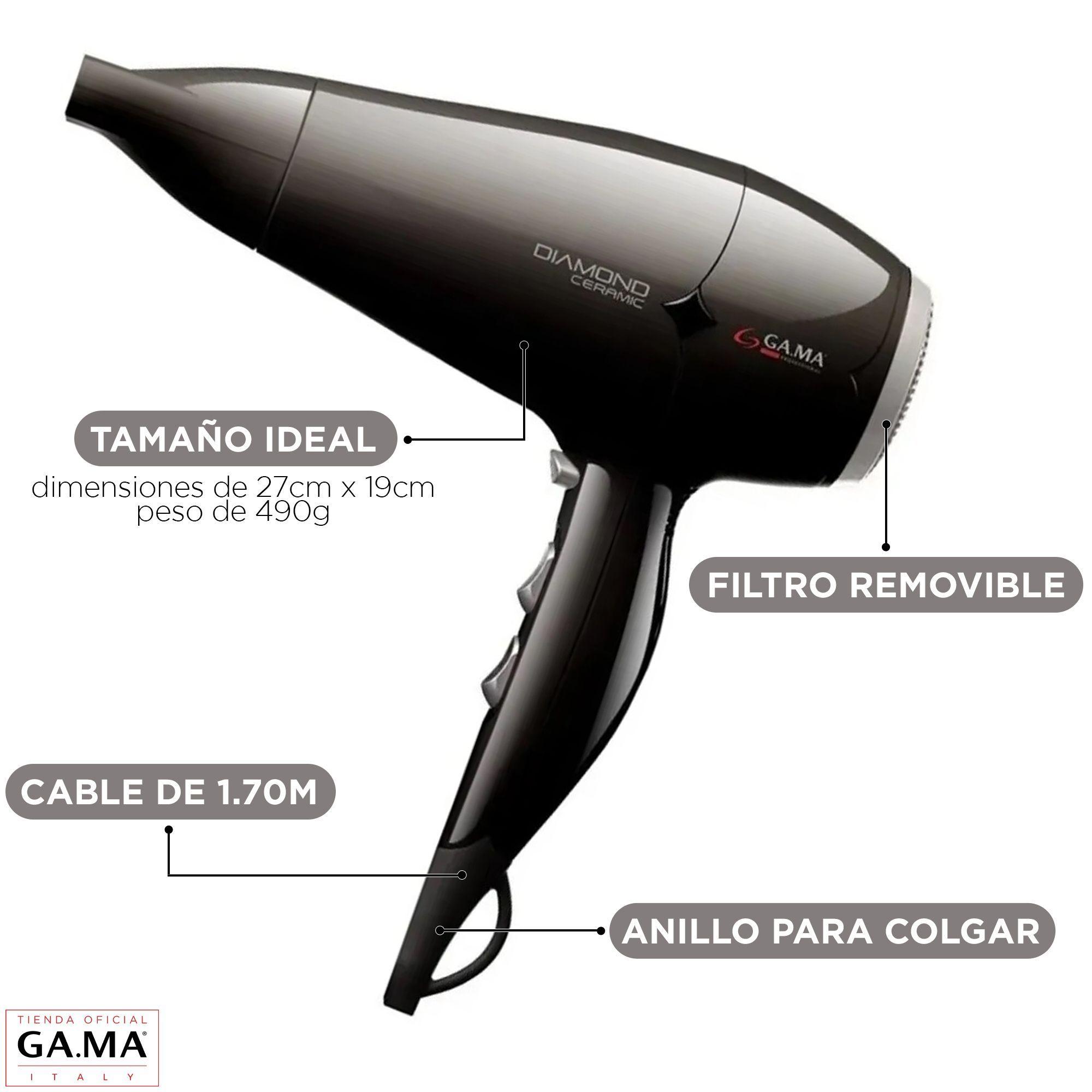 Secador De Pelo Gama Diamond St Bk 220 Ion 2300 Watts-3