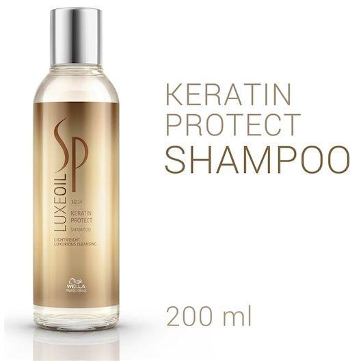 Shampoo Wella Sp Luxe Keratin Protect 200 Ml Protección-1
