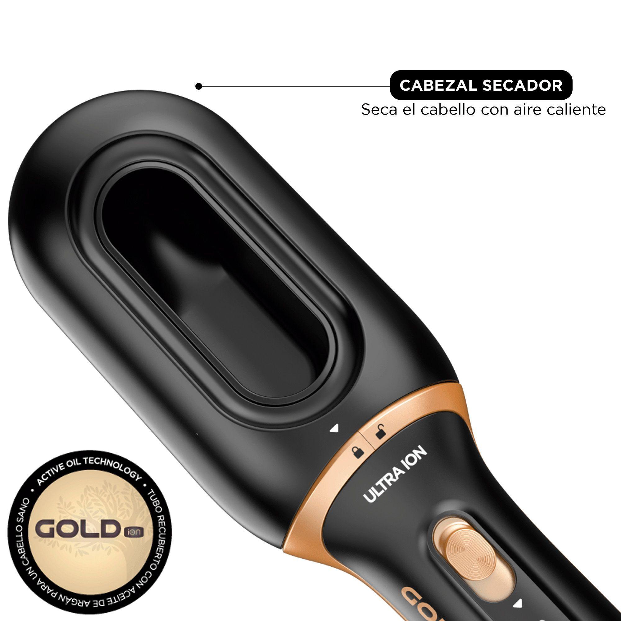 Cepillo Secador Modelador Gama Styler 3d Therapy Ion Gold-2