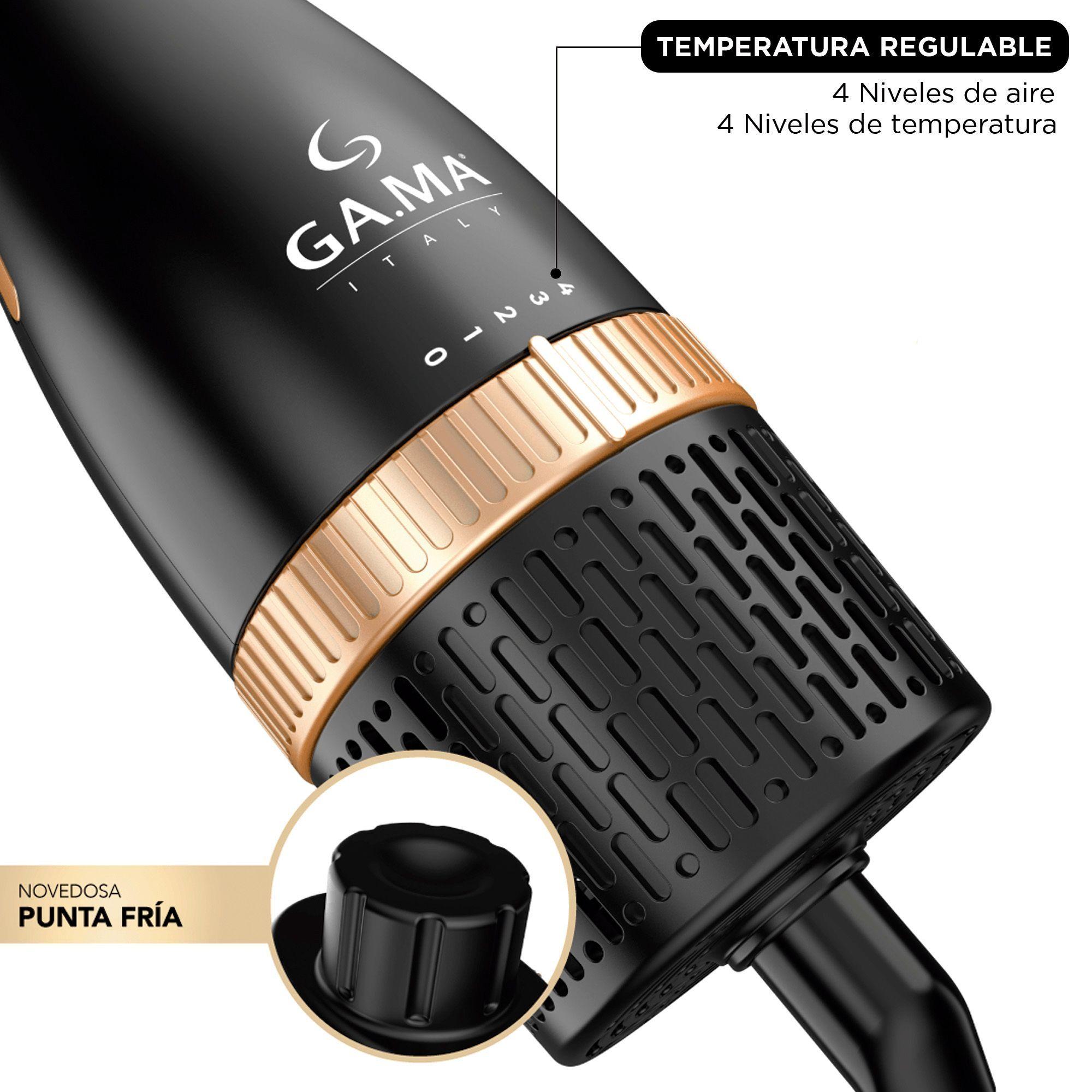 Cepillo Secador Modelador Gama Styler 3d Therapy Ion Gold-3