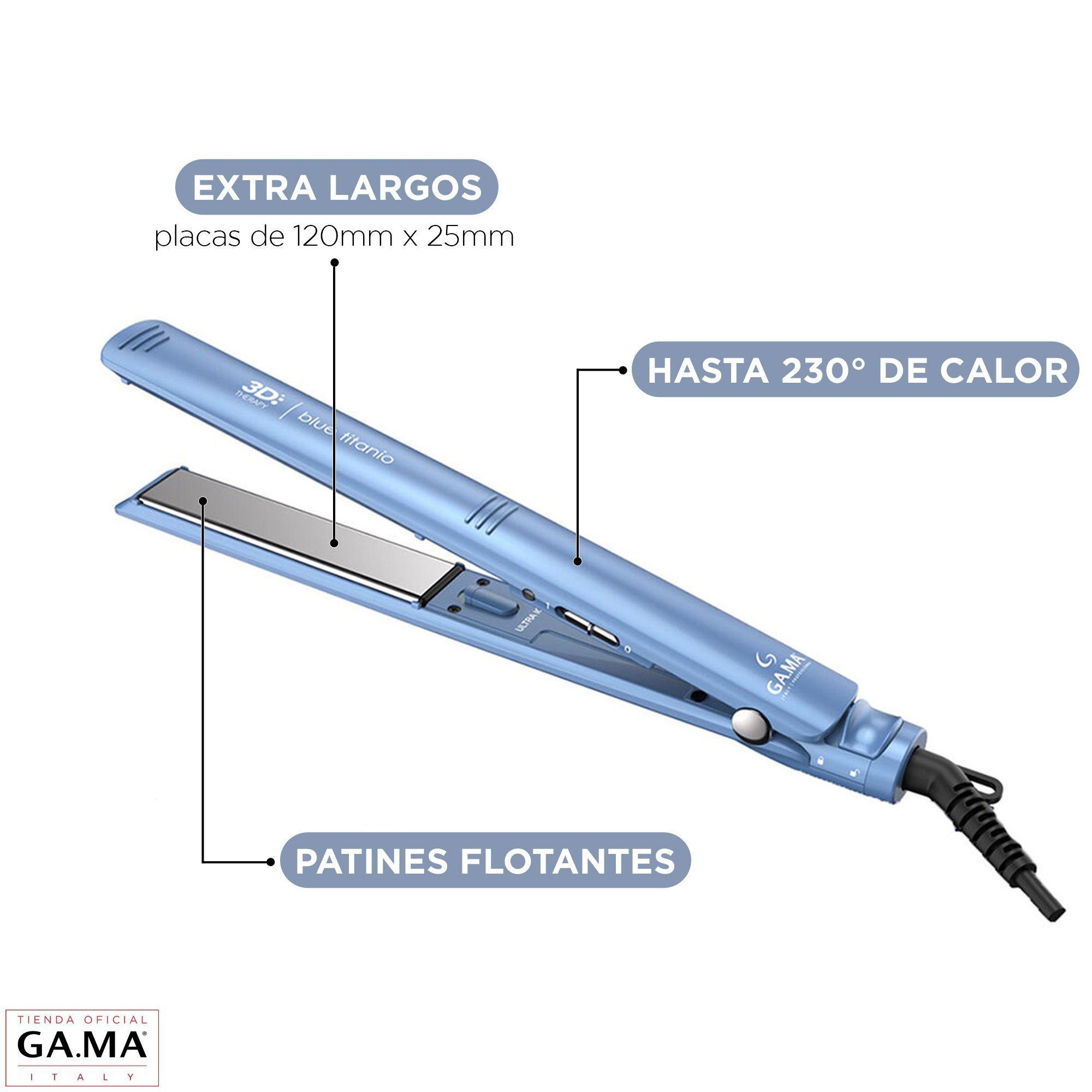 Plancha Alisadora Gama Elegance Blue Titanio 3d Therapy Ultra Ion-2