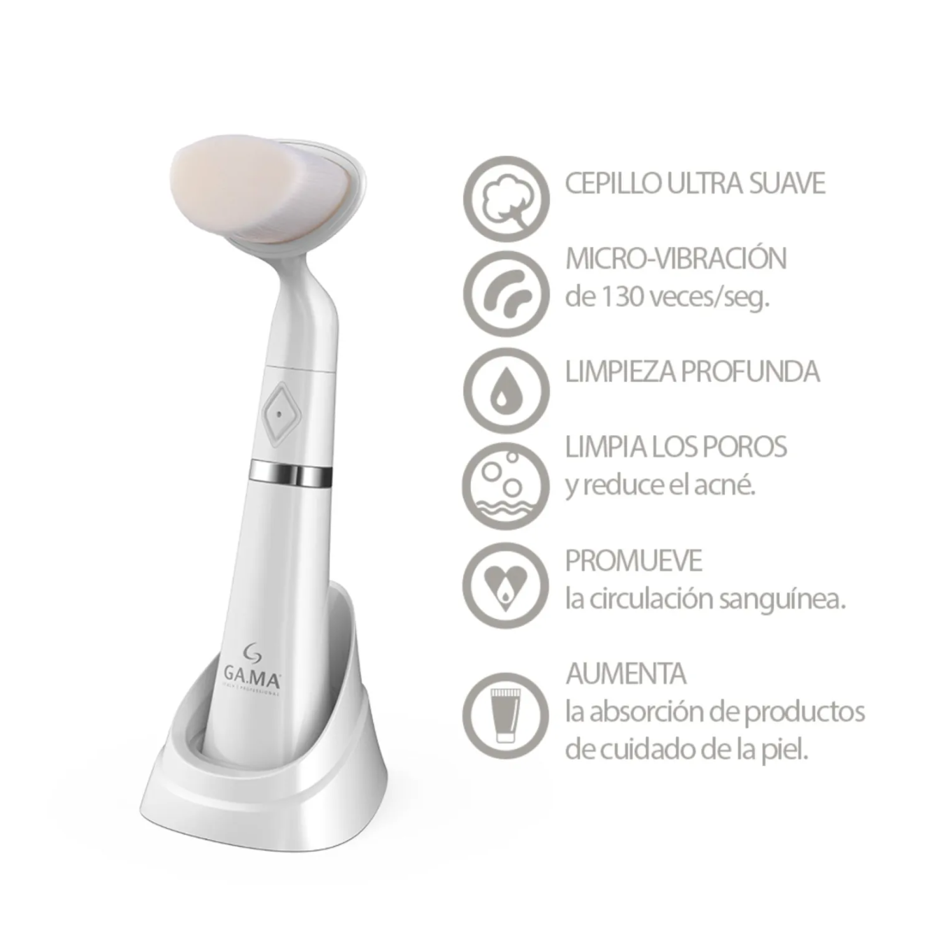 Cepillo De Limpieza Facial Gama Mini Cleaning Exfoliante-3