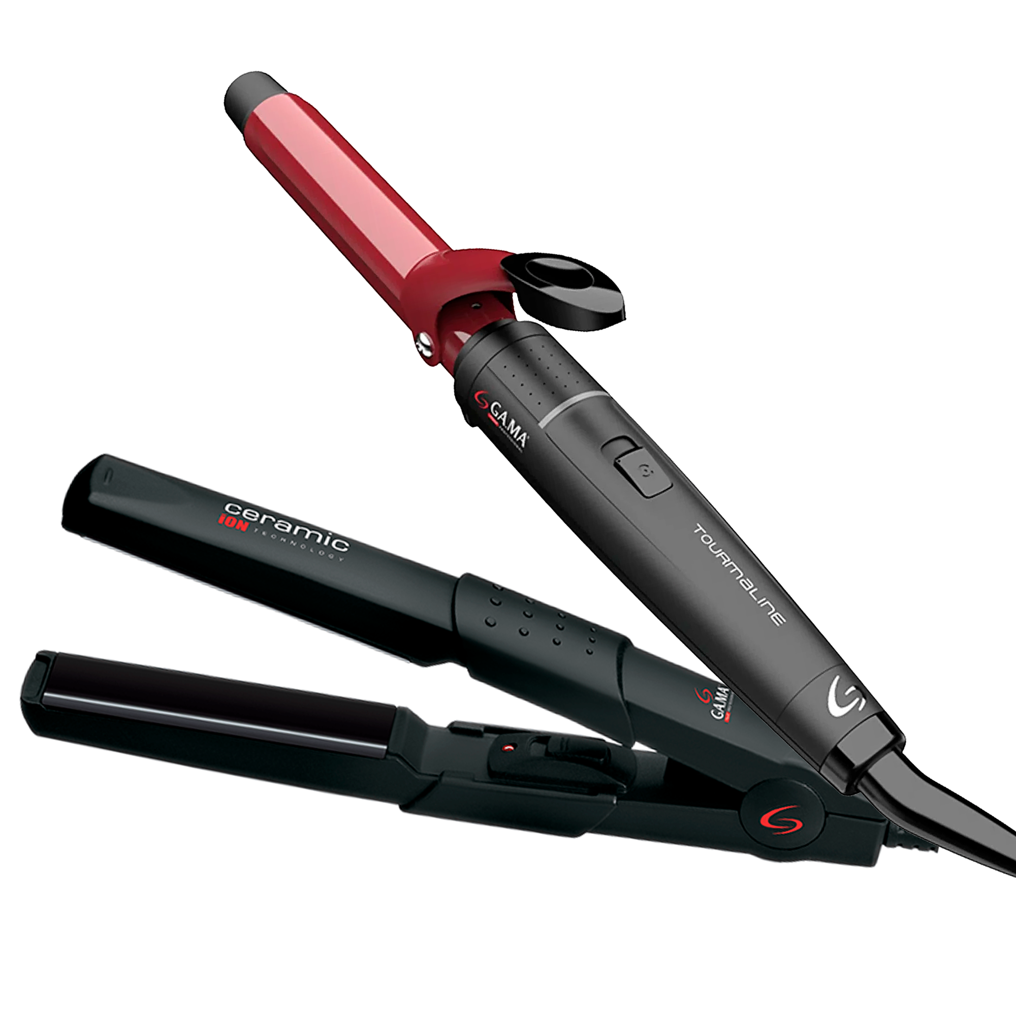 Pack Gama Alisadora Cp1 Mini Ceramic Ion Y Ondulador New Tourmaline 19mm-0