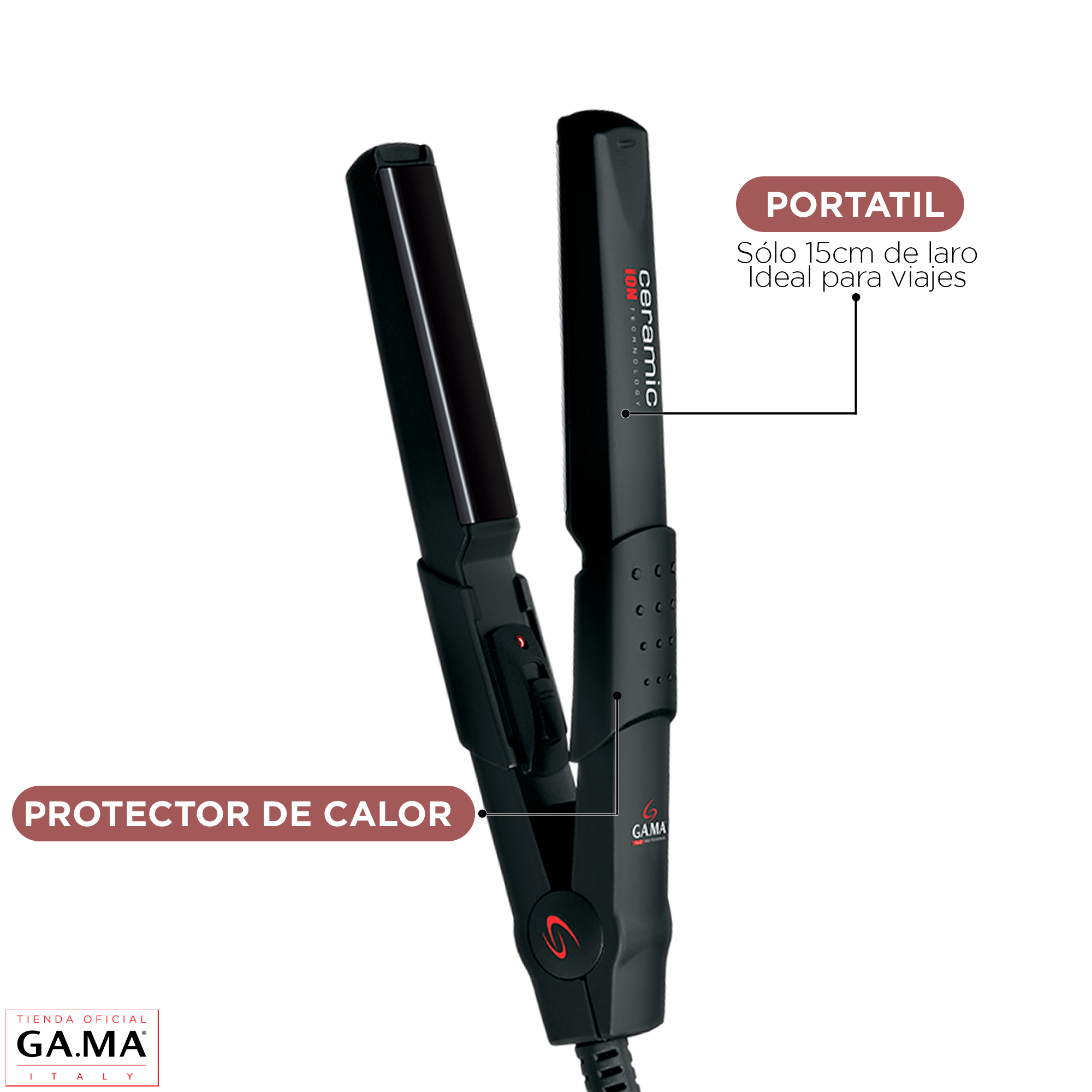 Pack Gama Alisadora Cp1 Mini Ceramic Ion Y Ondulador New Tourmaline 19mm-5