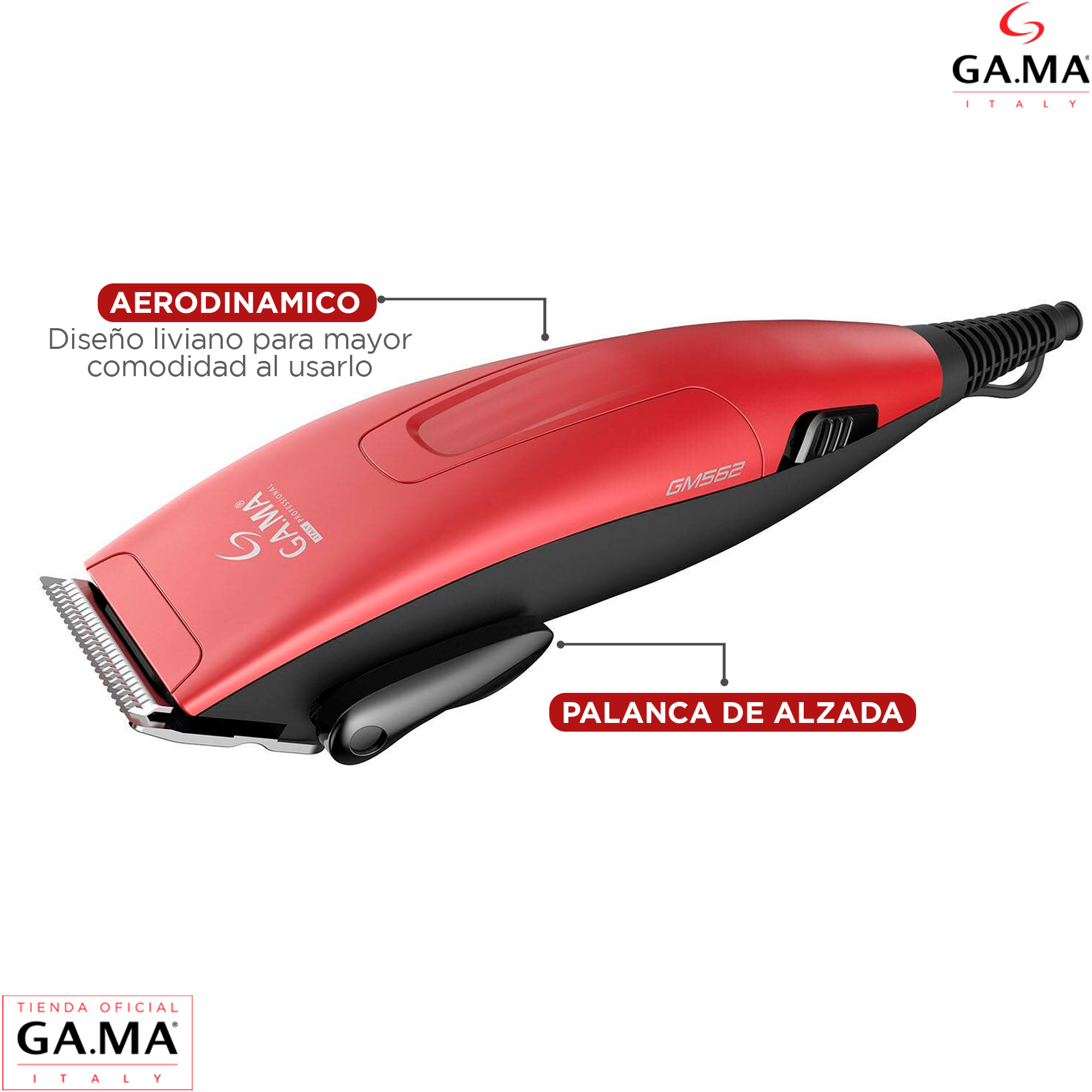 Cortapelo Clipper Gm 562 Motor Magnético 24 Piezas-6