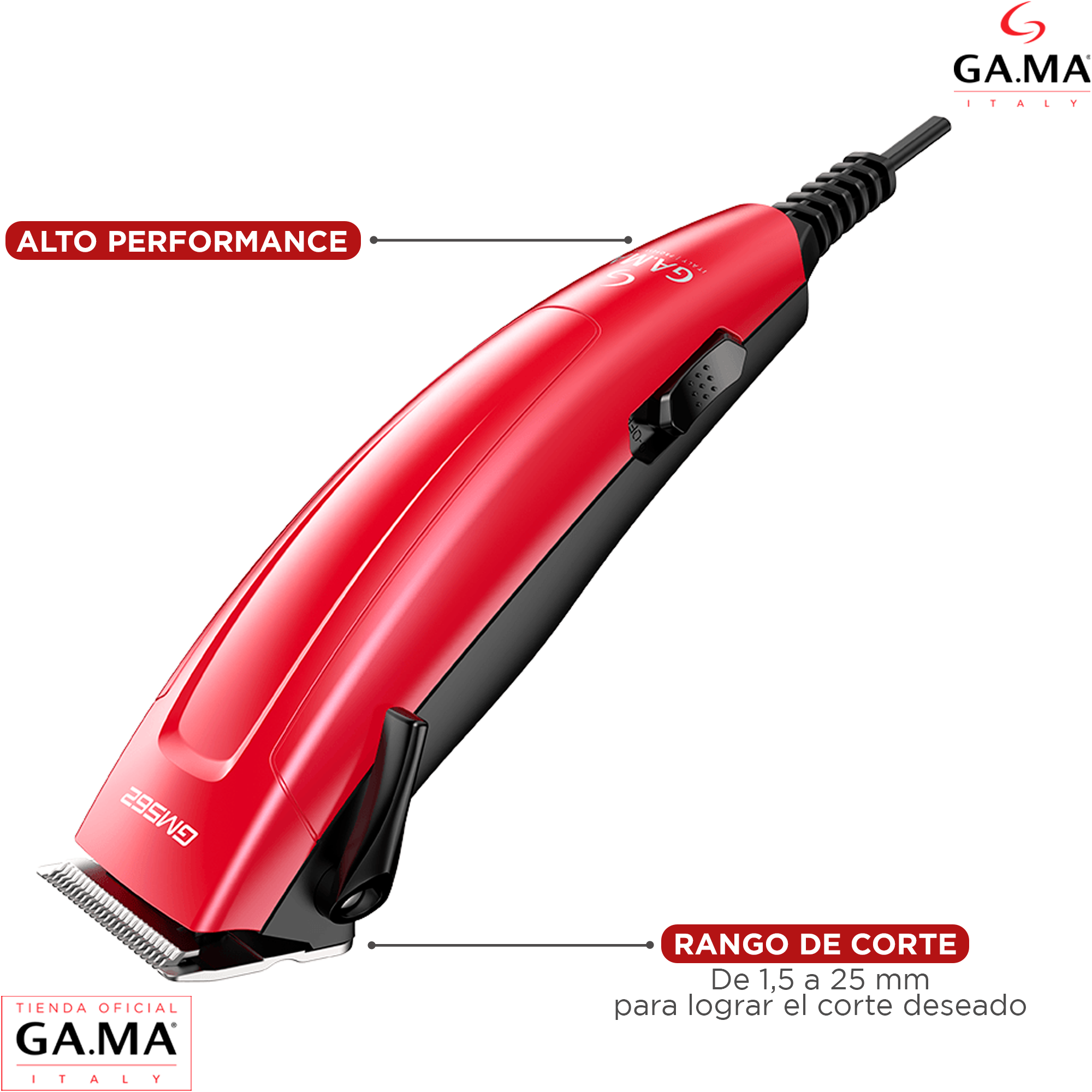Cortapelo Clipper Gm 562 Motor Magnético 24 Piezas-7