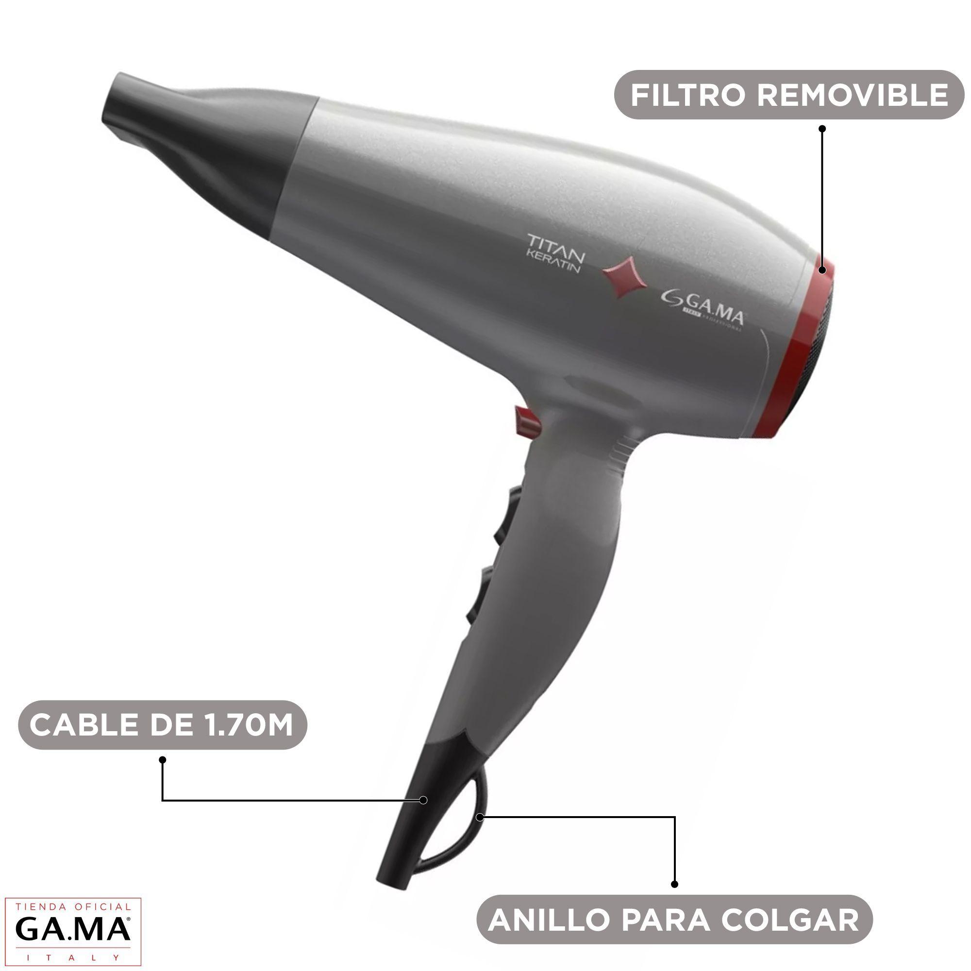 Secador De Pelo Gama Diamond Titan Keratin 2300w Micro Glitt-2