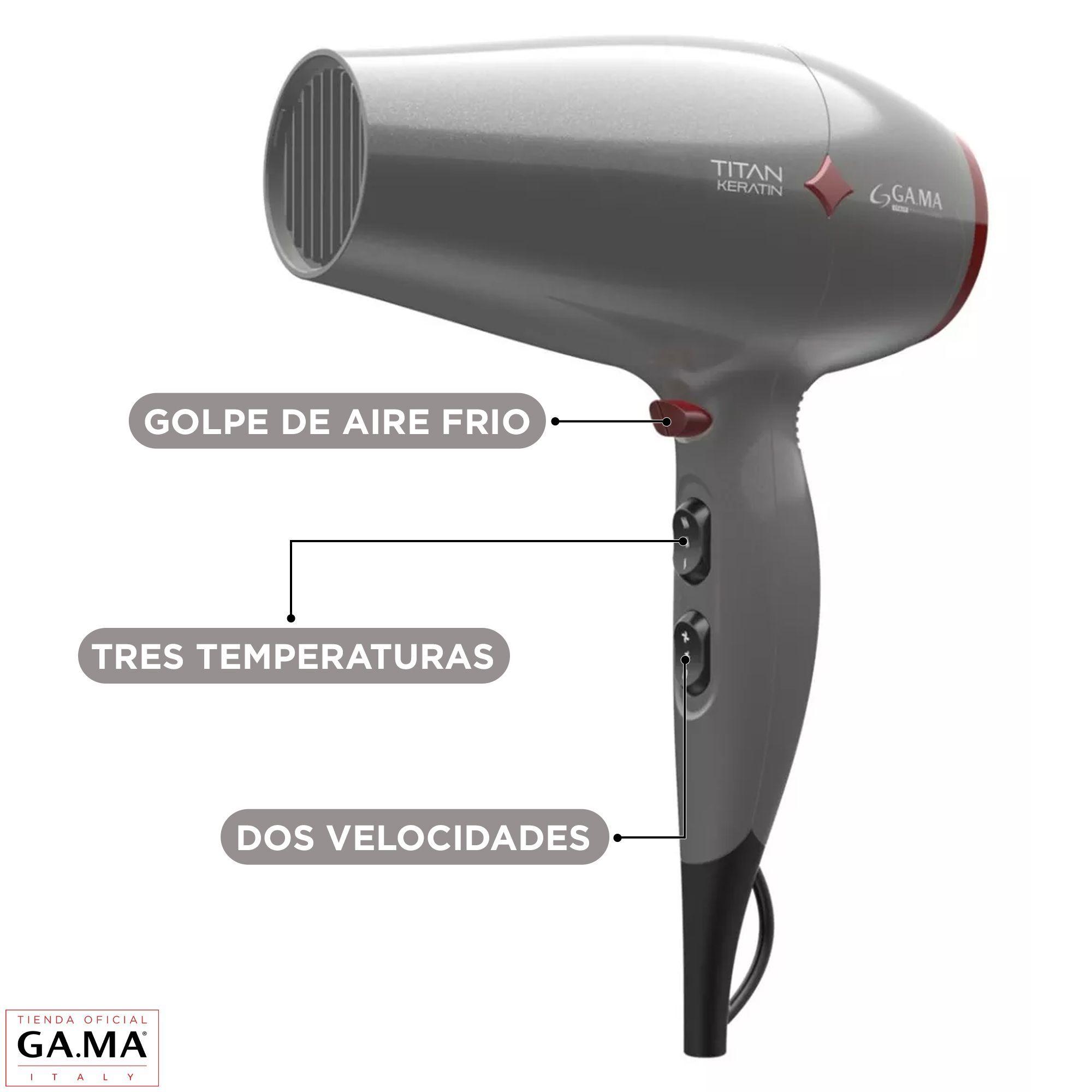 Secador De Pelo Gama Diamond Titan Keratin 2300w Micro Glitt-3