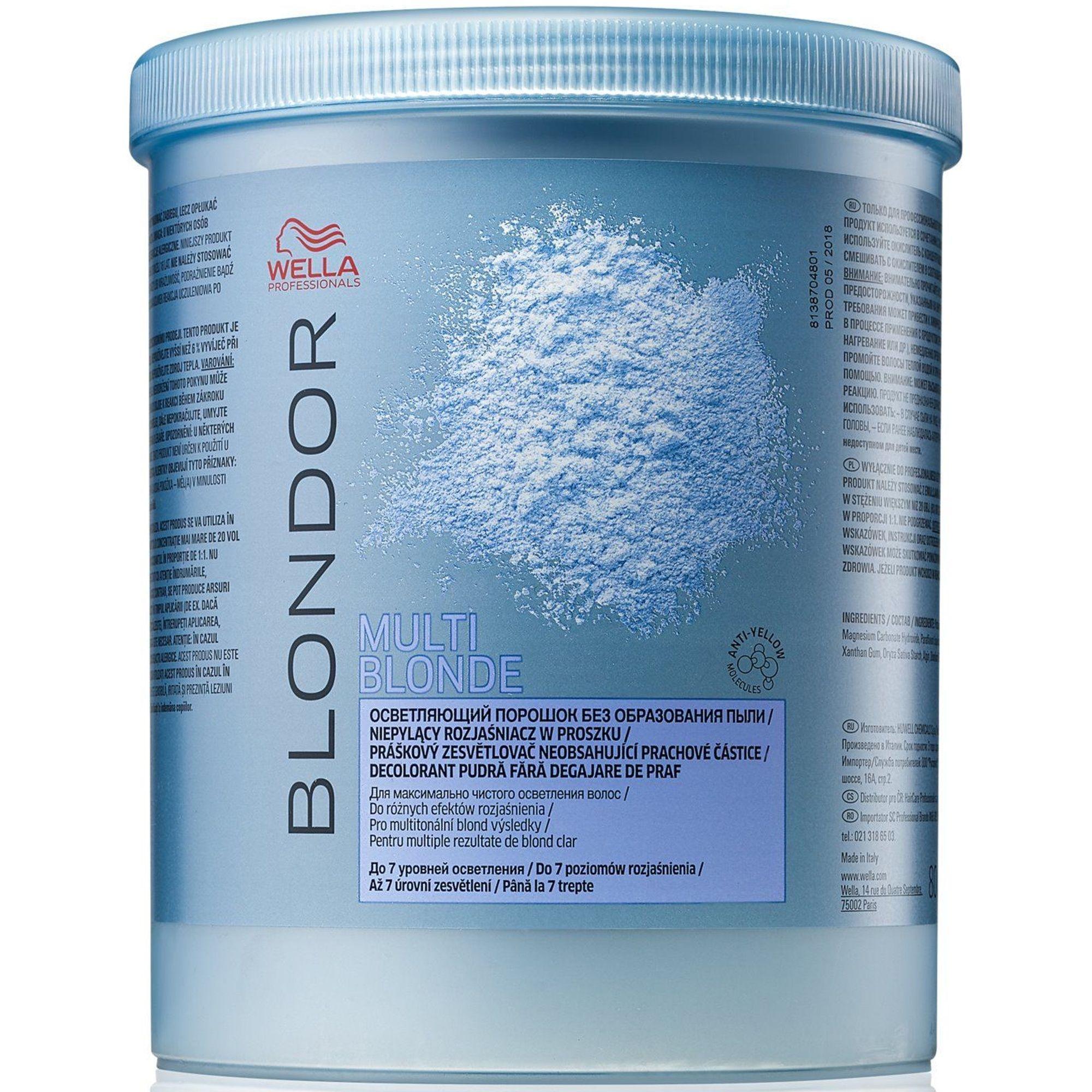 Polvo Decolorante Wella Blondor Multi Blonde Powder 800g-0