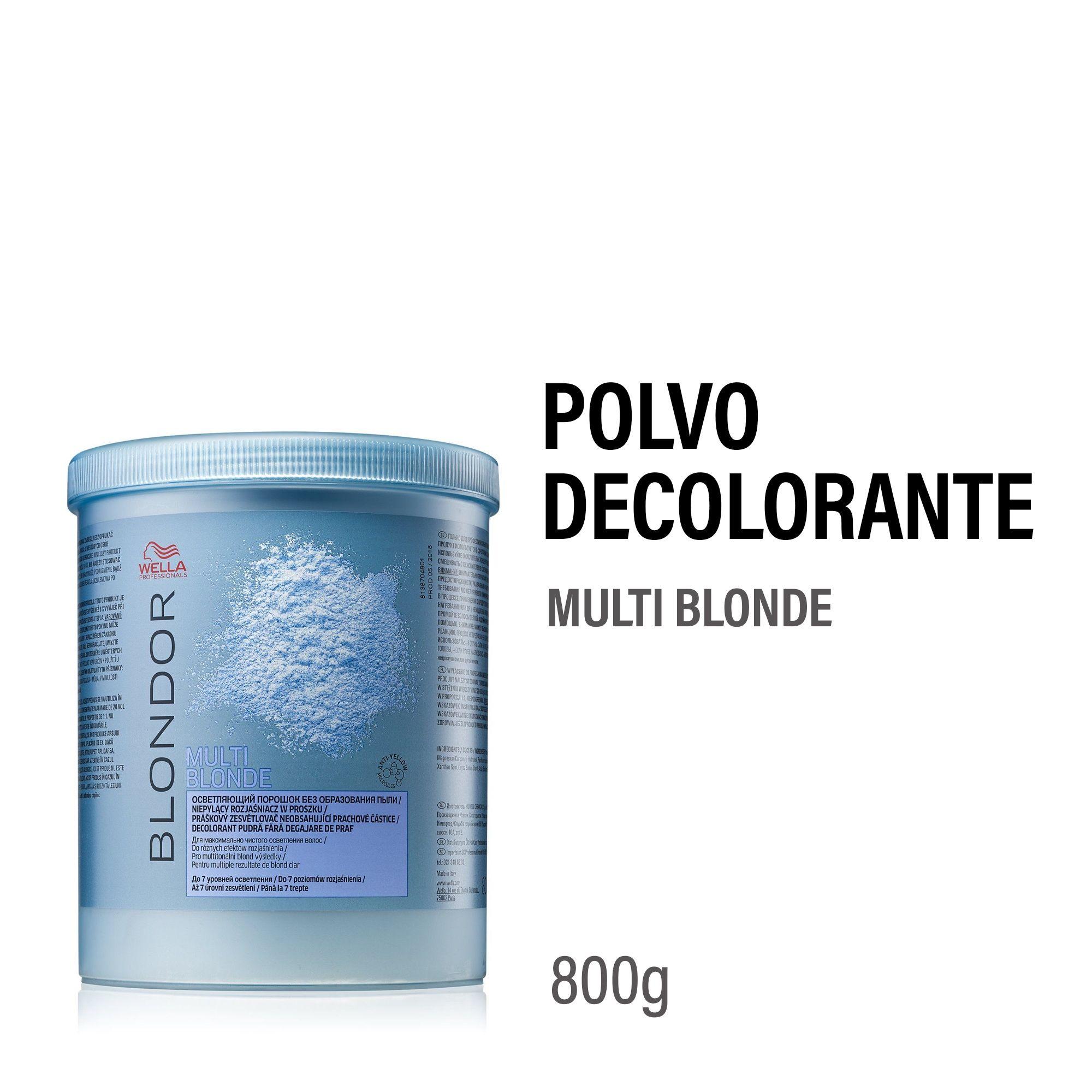 Polvo Decolorante Wella Blondor Multi Blonde Powder 800g-1
