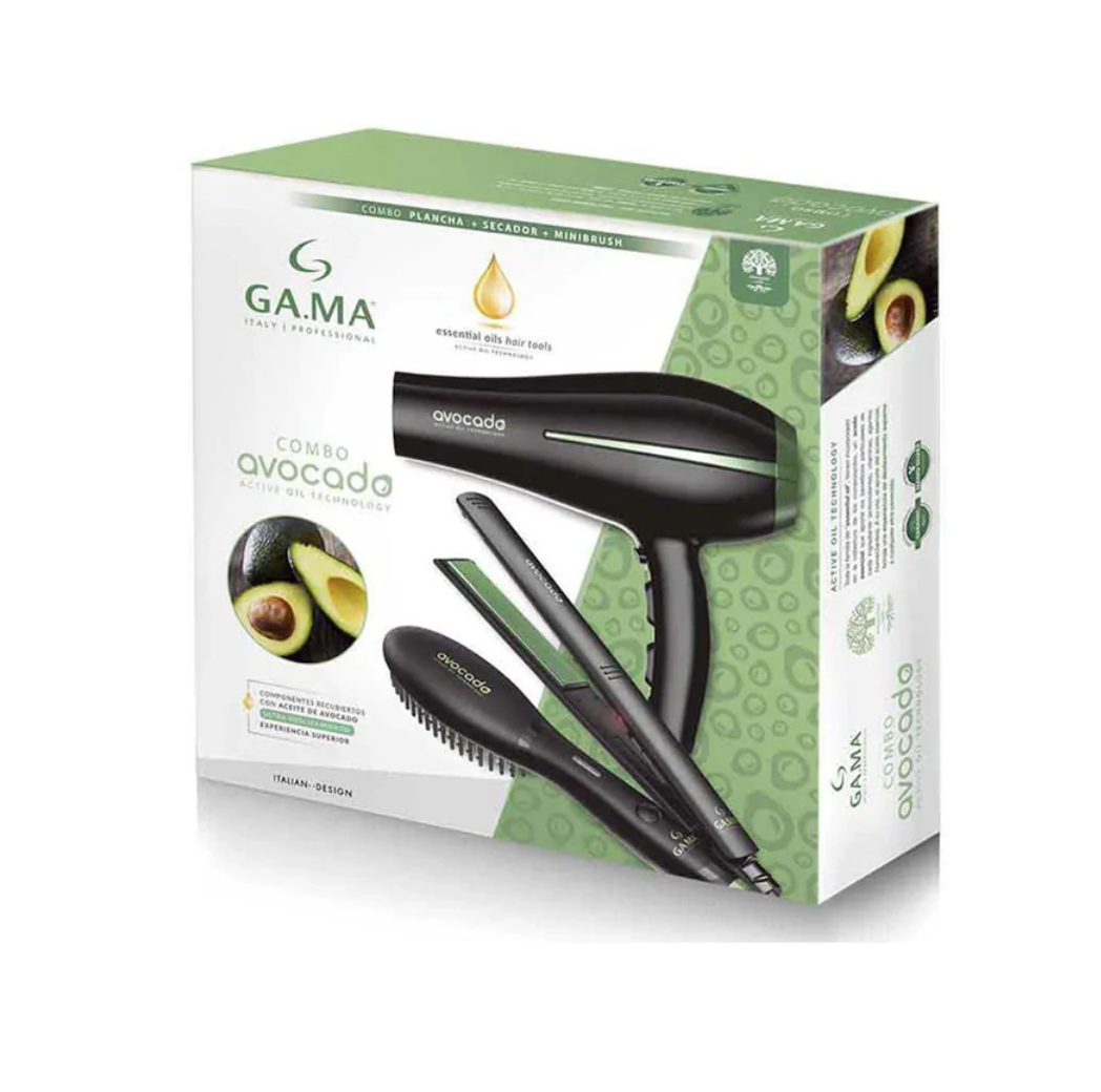 Pack Triple Gama Avocado Secador Bora + Alisador + Cepillo-5