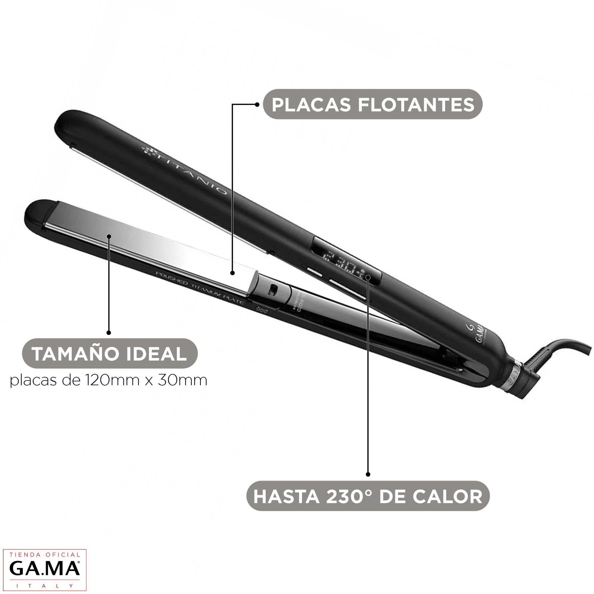 Plancha Alisadora Gama Cp14 Titanio Led 4d -2