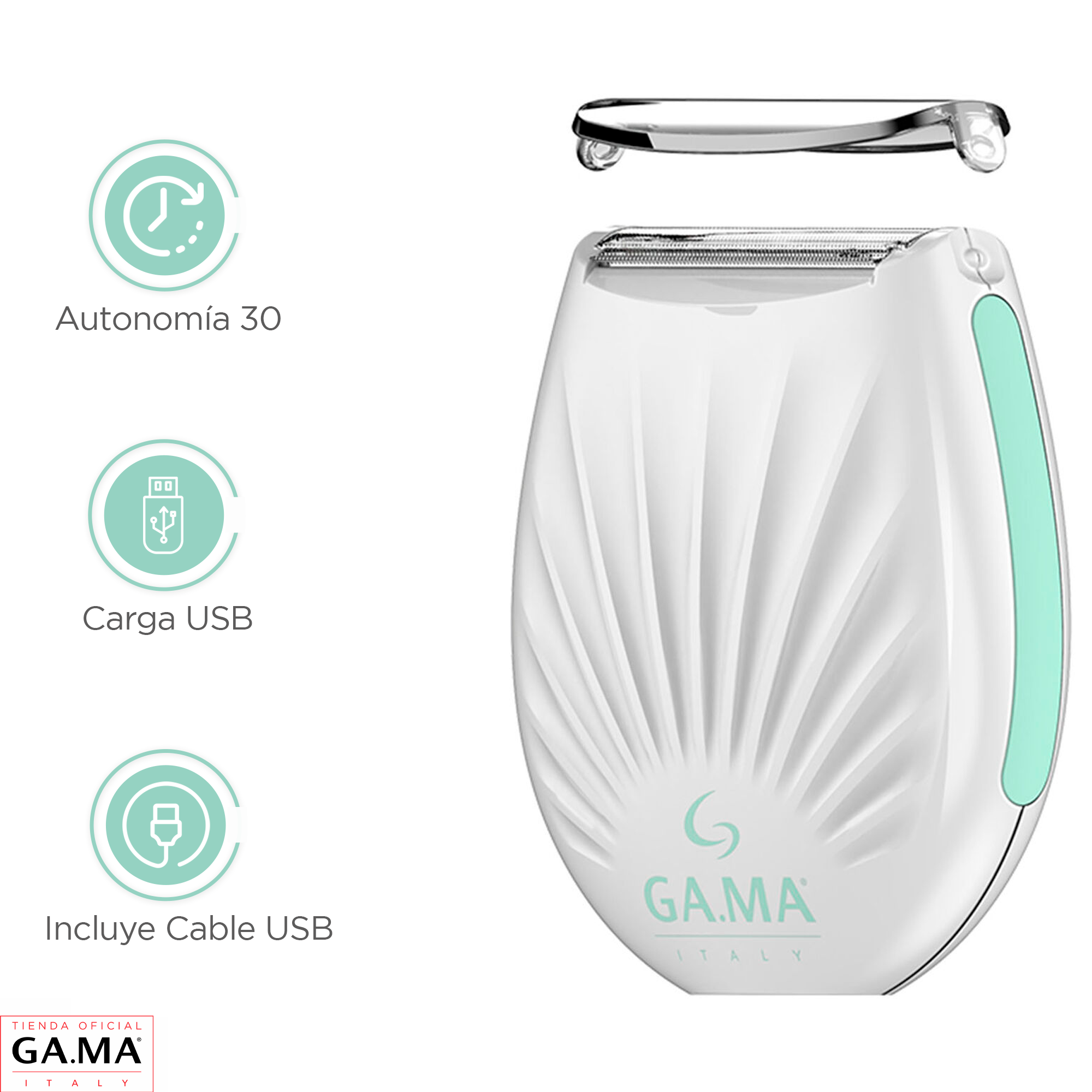 Afeitadora Depiladora Femenina Gama Tiny Go Carga Usb Portatil-2