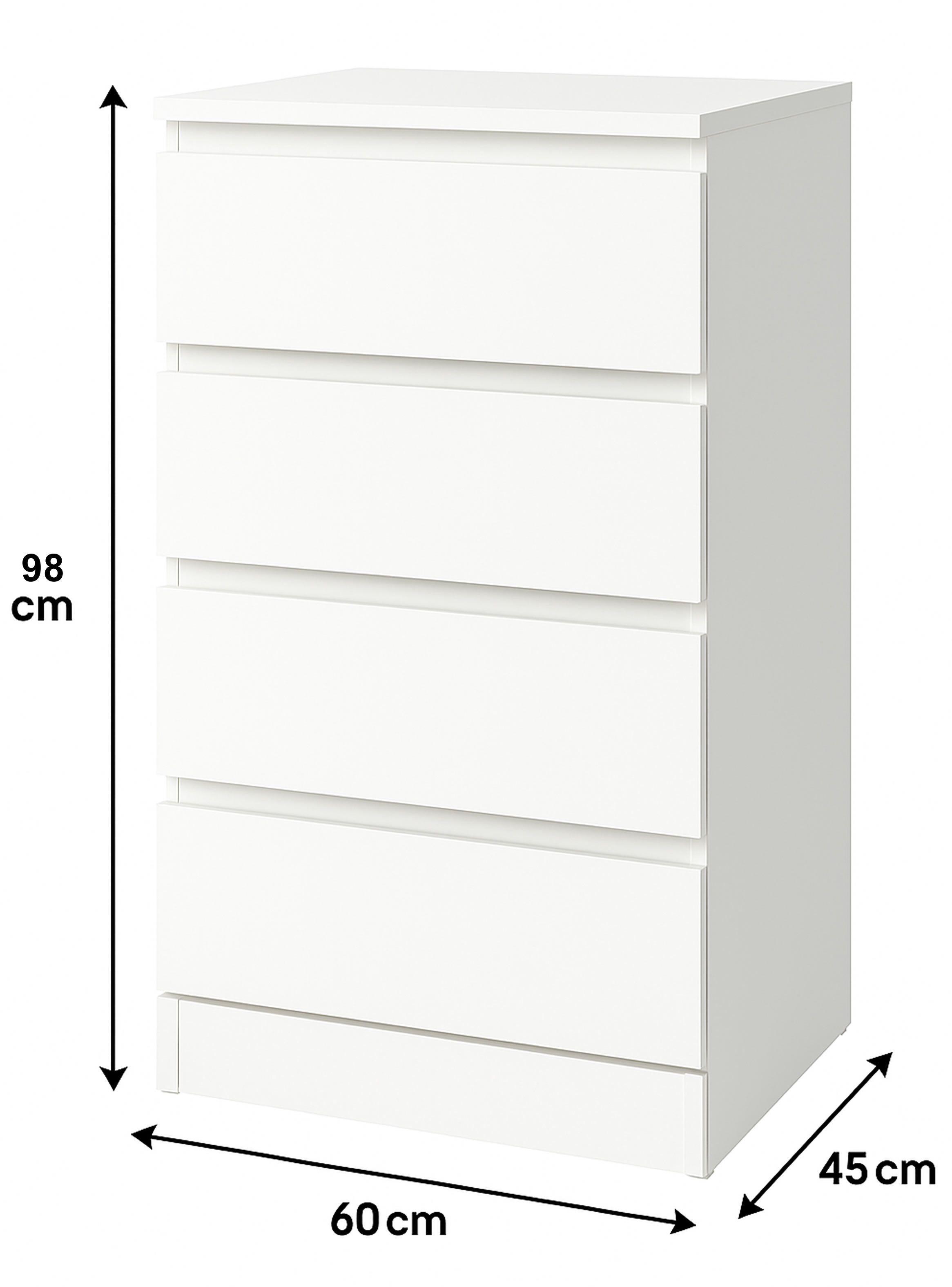 Cajonera 4 Cajones Blanca Premium-3