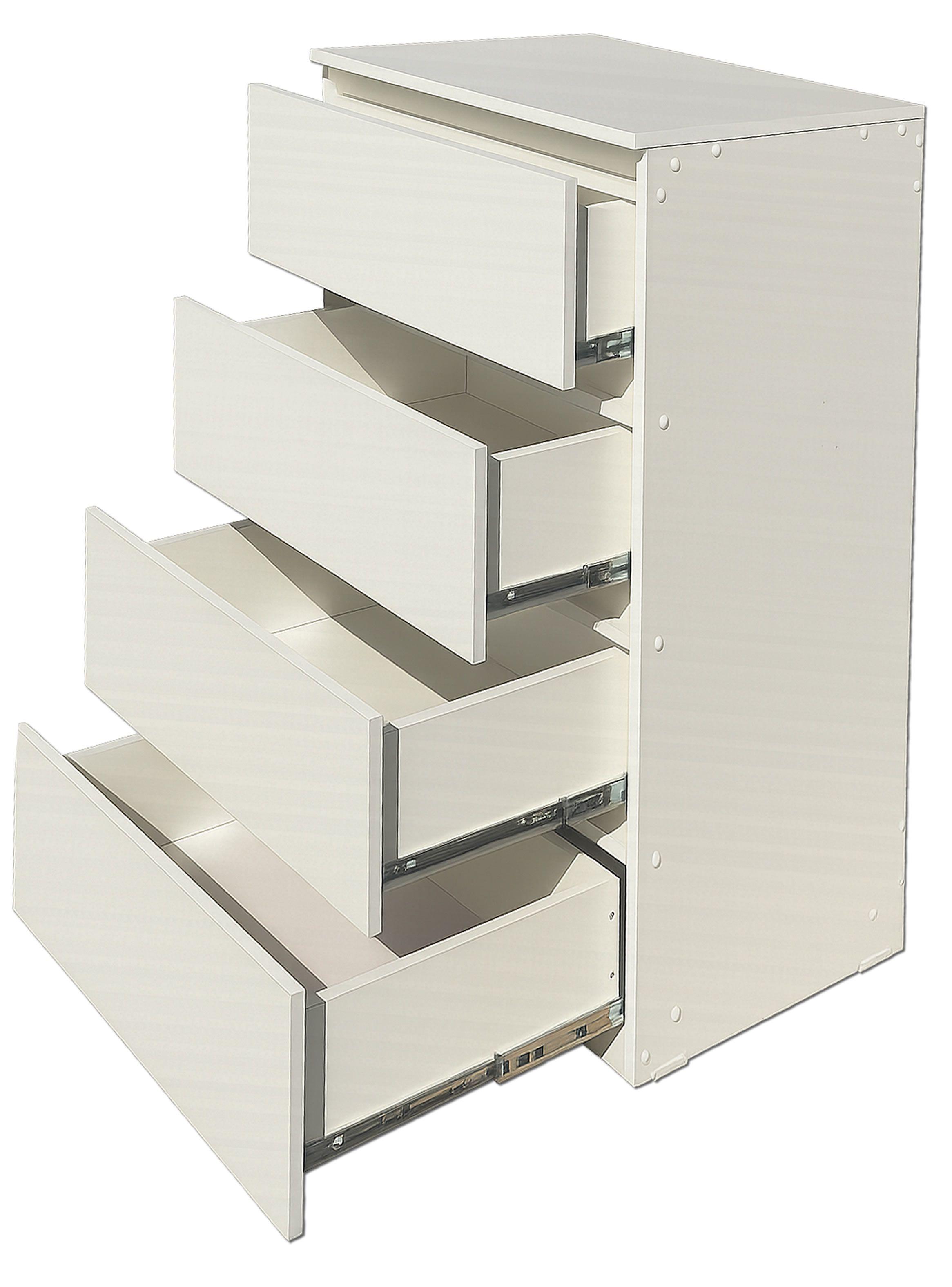 Cajonera 4 Cajones Blanca Premium-4