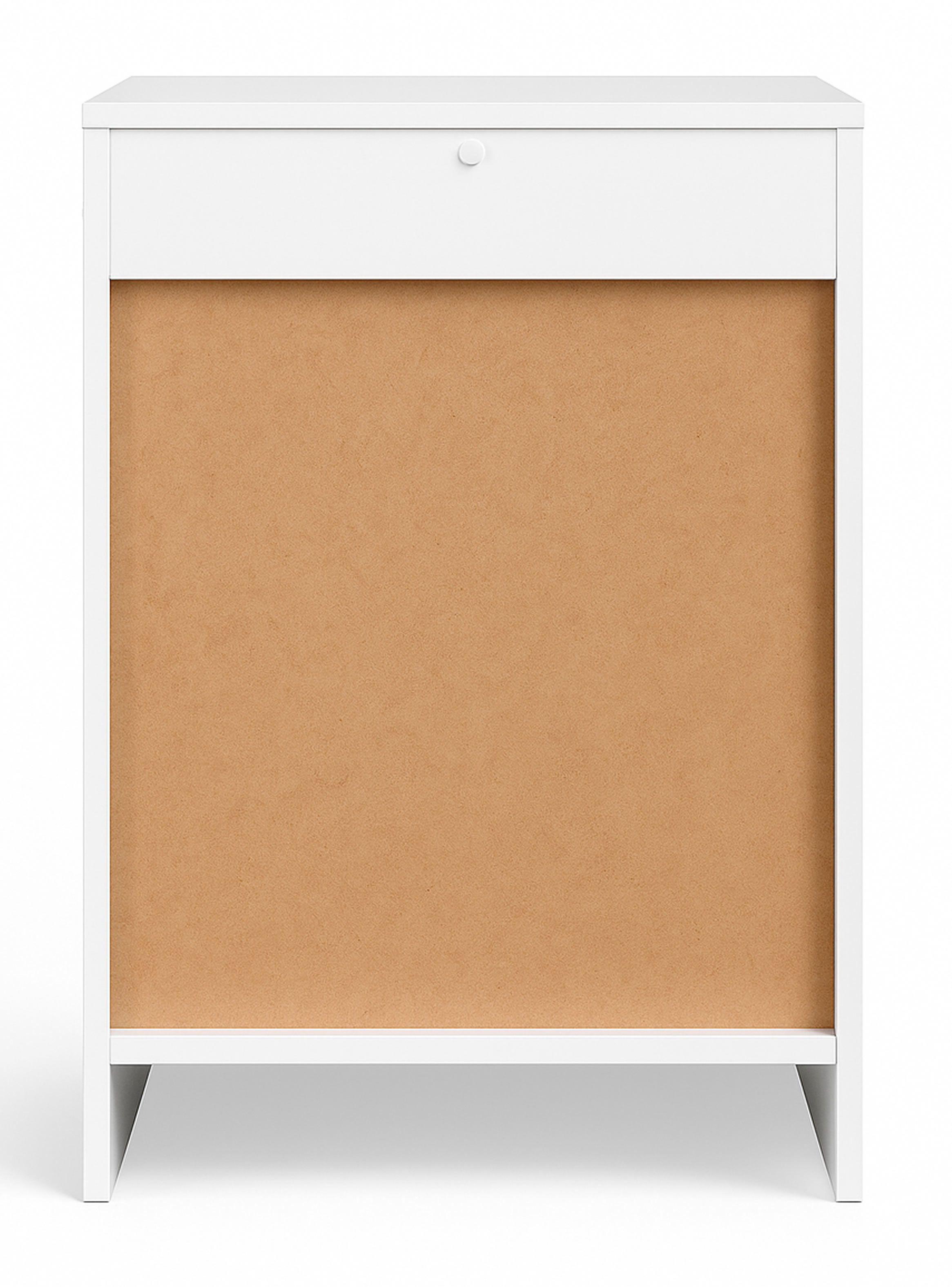 Velador 2 Cajones 1 Repisa Blanco Premium-4