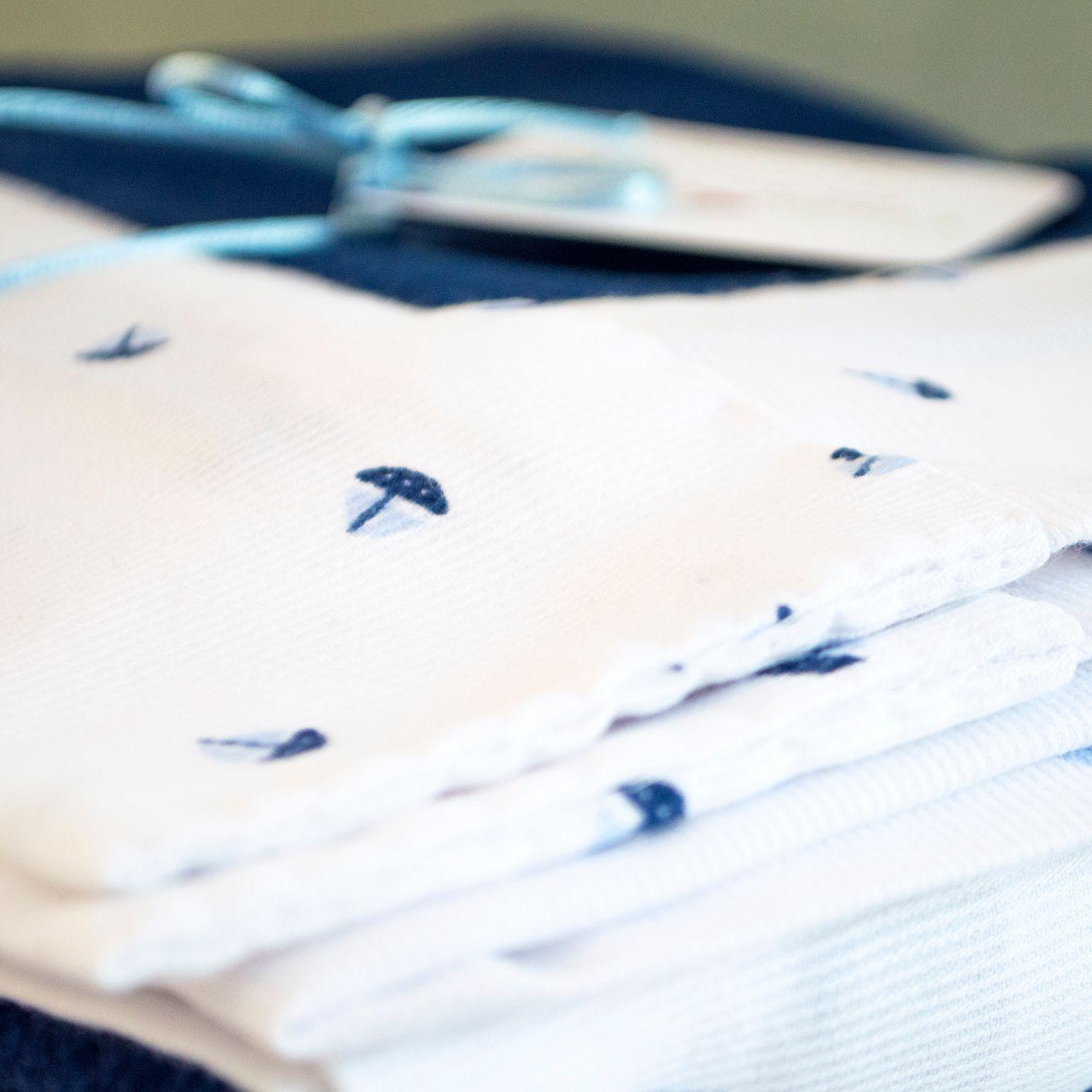 Manta Polar Azul Barquitos Celeste-4