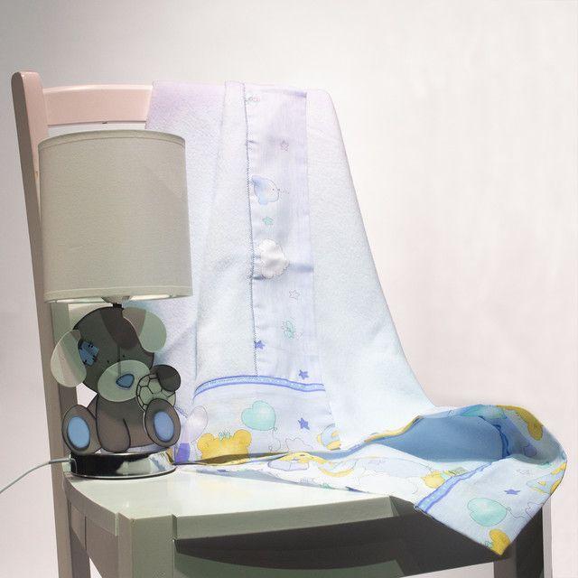 Manta Polar Celeste  Ositos Celeste-1