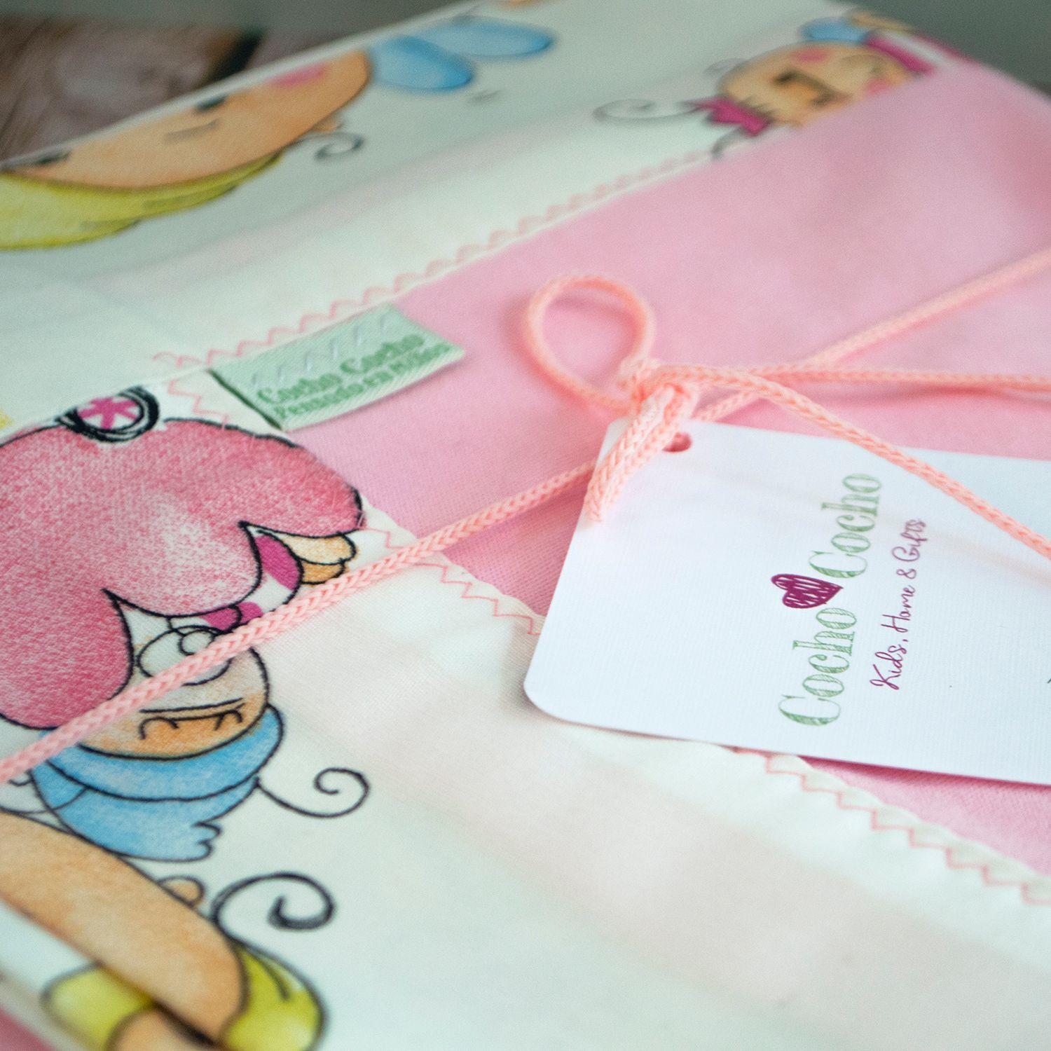 Manta 100% Algodón Rosado Niñita-2